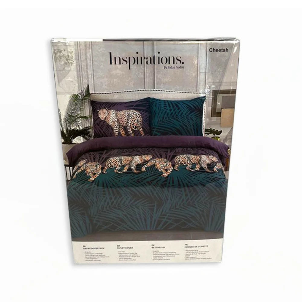 Cotton Duvet Cover Cheetah