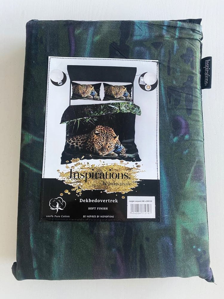Cotton Duvet Cover Jungle Leopard