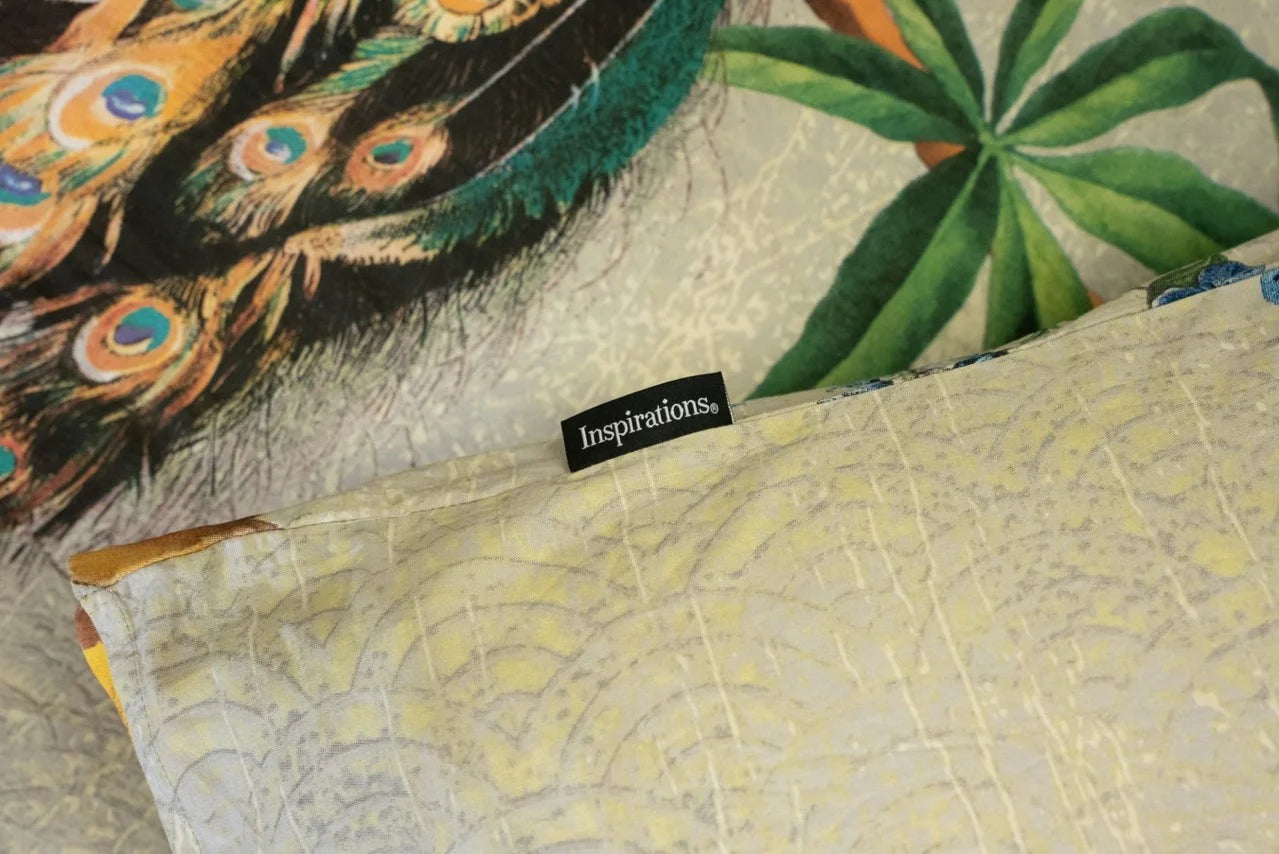 Cotton Duvet Cover Peacock Light
