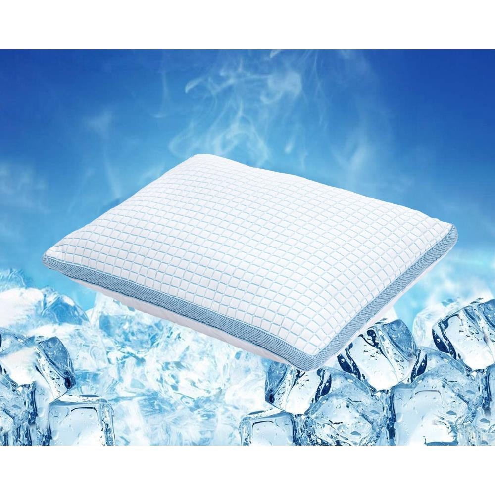 3D Blue Cell Tech Verkoelend Memory Foam Kussen 50 x 70 - Verkoelend - Stevig hardheid - Traagschuim ondersteuning