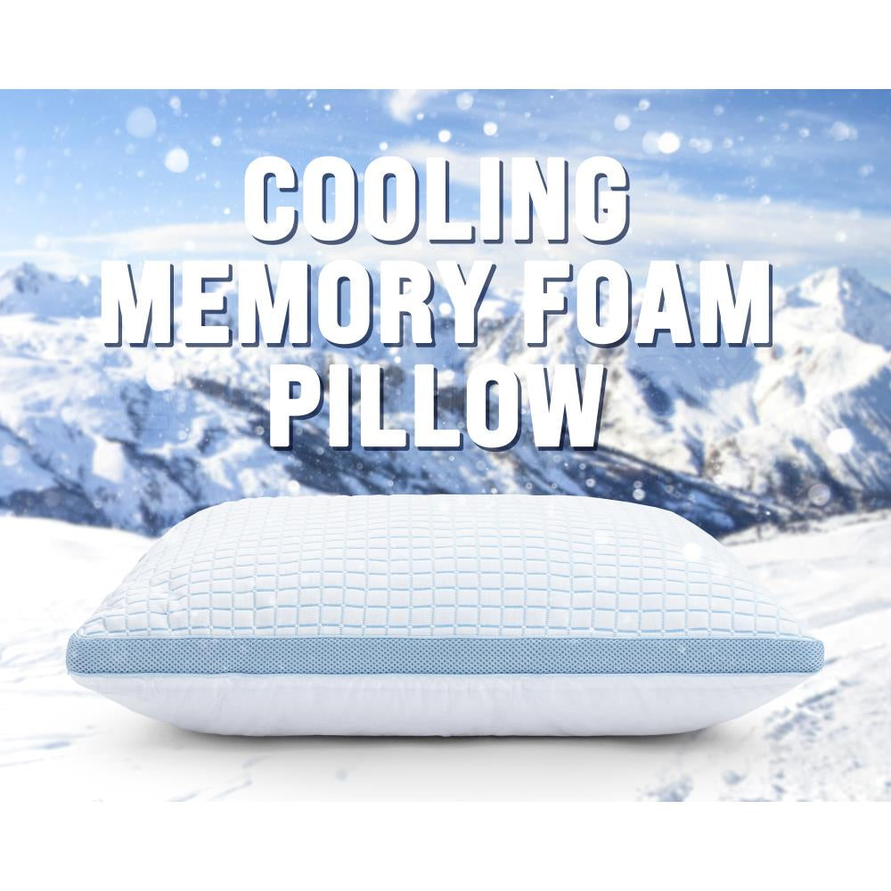 3D Blue Cell Tech Verkoelend Memory Foam Kussen 50 x 70 - Verkoelend - Stevig hardheid - Traagschuim ondersteuning