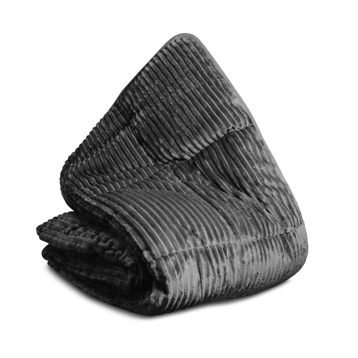 All-in-One Lazy Rib Duvet Anthracite - Duvet for the whole year