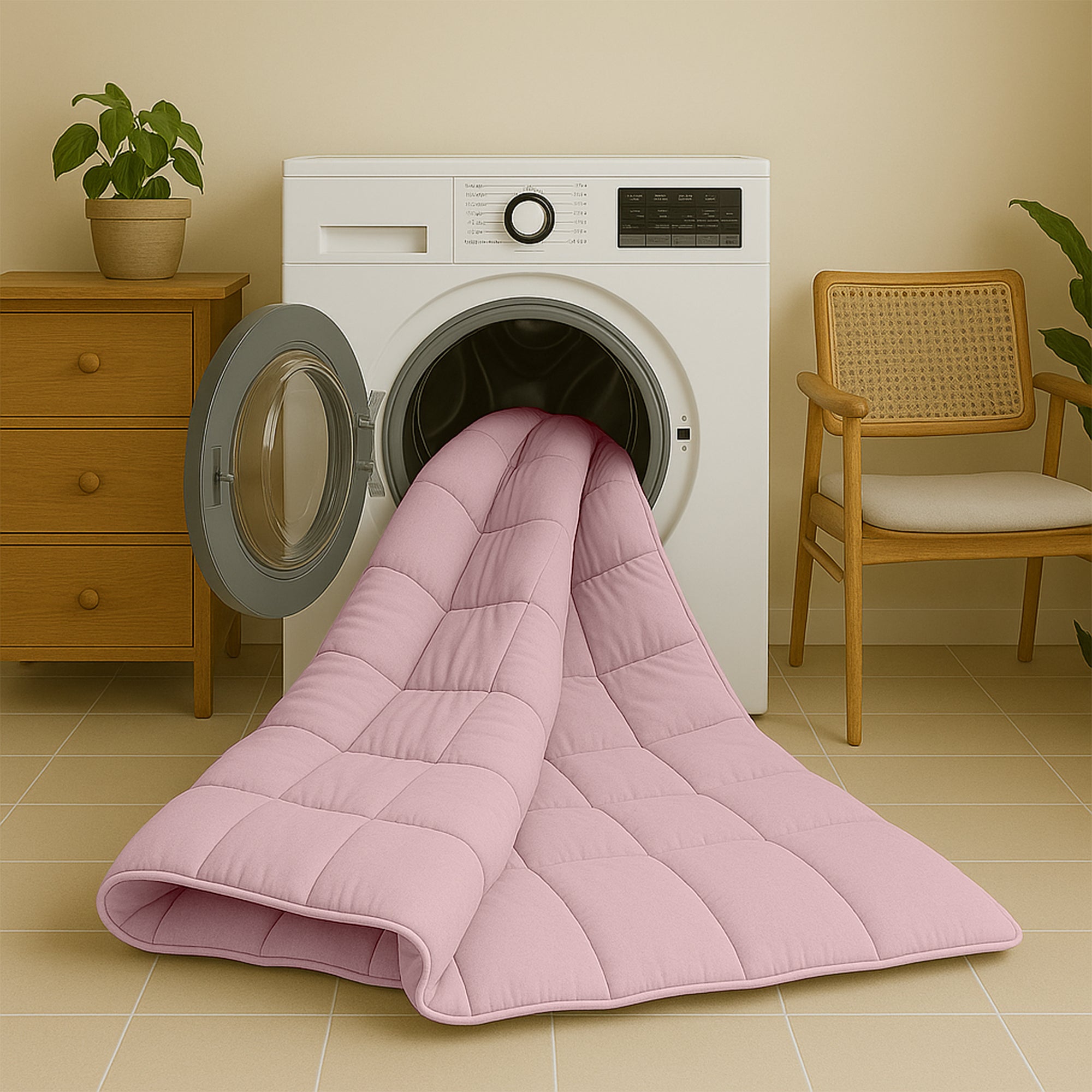 Dekbed Eazzy Stonewash premium Chalk pink