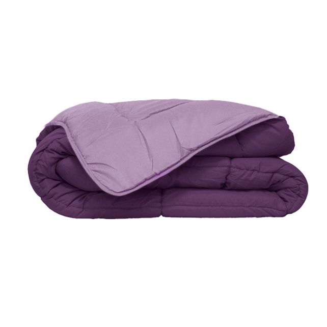 All-in One Lazy Dekbed Donker Paars/Licht - Dekbed voor het hele jaar