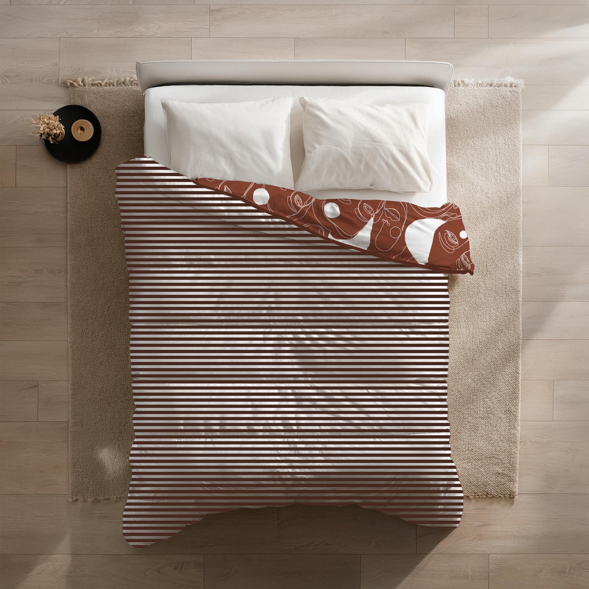 All-in One Lazy Dekbed Oneline Red Faces - Dekbed voor het hele jaar