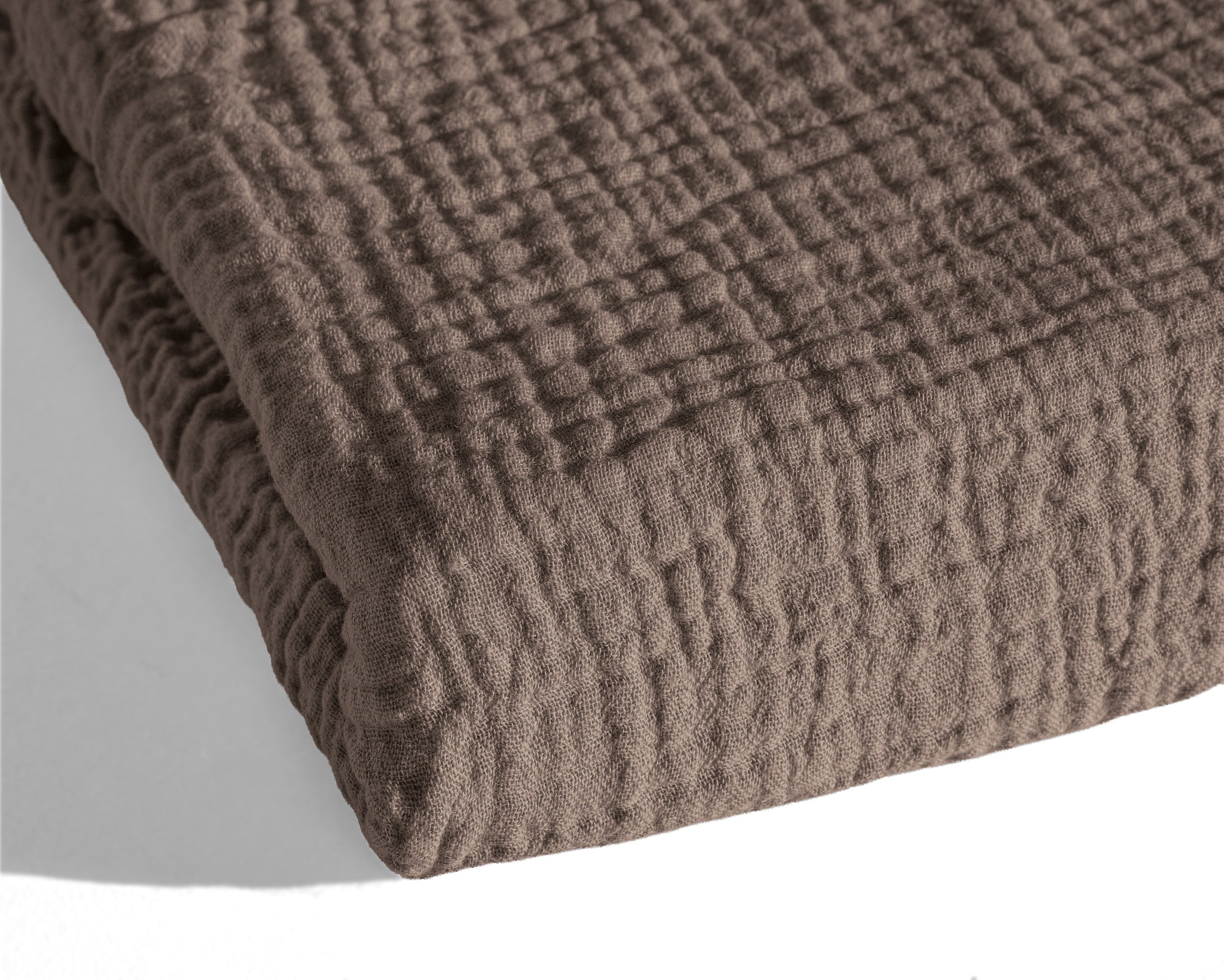 All-in One Lazy Mousseline Dekbed Dark Taupe - Dekbed met kussenslopen