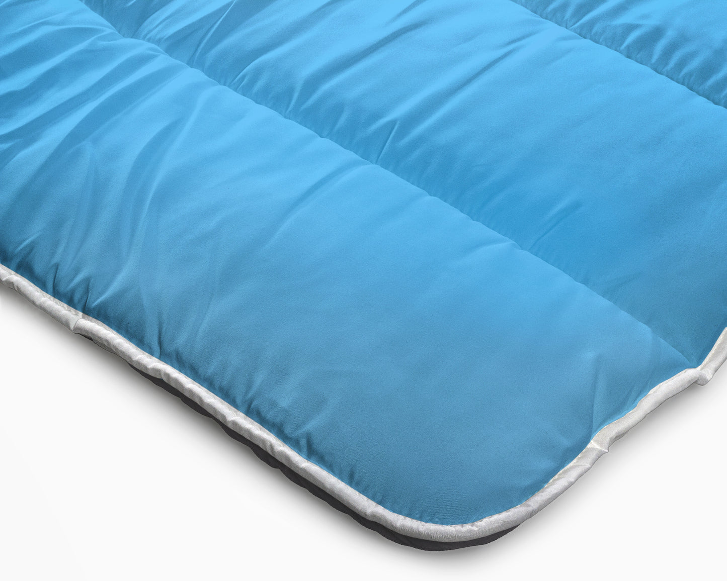 All-in one lazy dekbed Antraciet/Blauw - Dekbed en overtrek in 1 - Lichtgewicht - Trendy kleuren