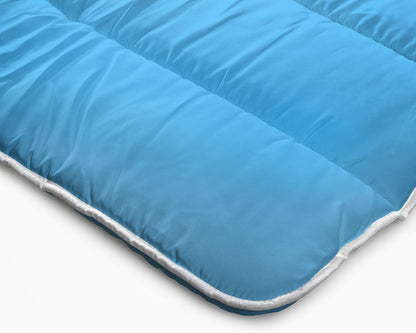 All-in one lazy dekbed Blauw - Dekbed en overtrek in 1 - Lichtgewicht - Trendy kleuren