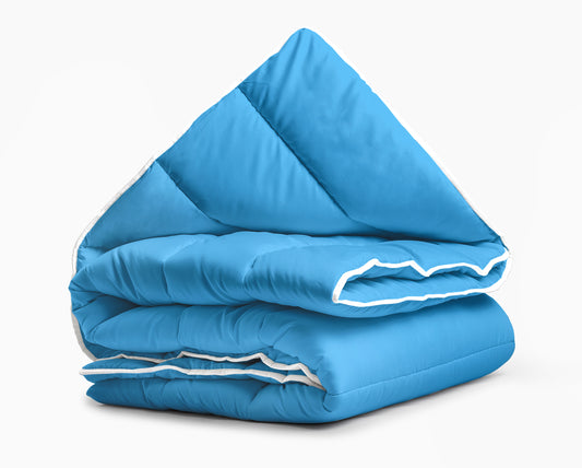 All-in one lazy dekbed Blauw - Dekbed en overtrek in 1 - Lichtgewicht - Trendy kleuren