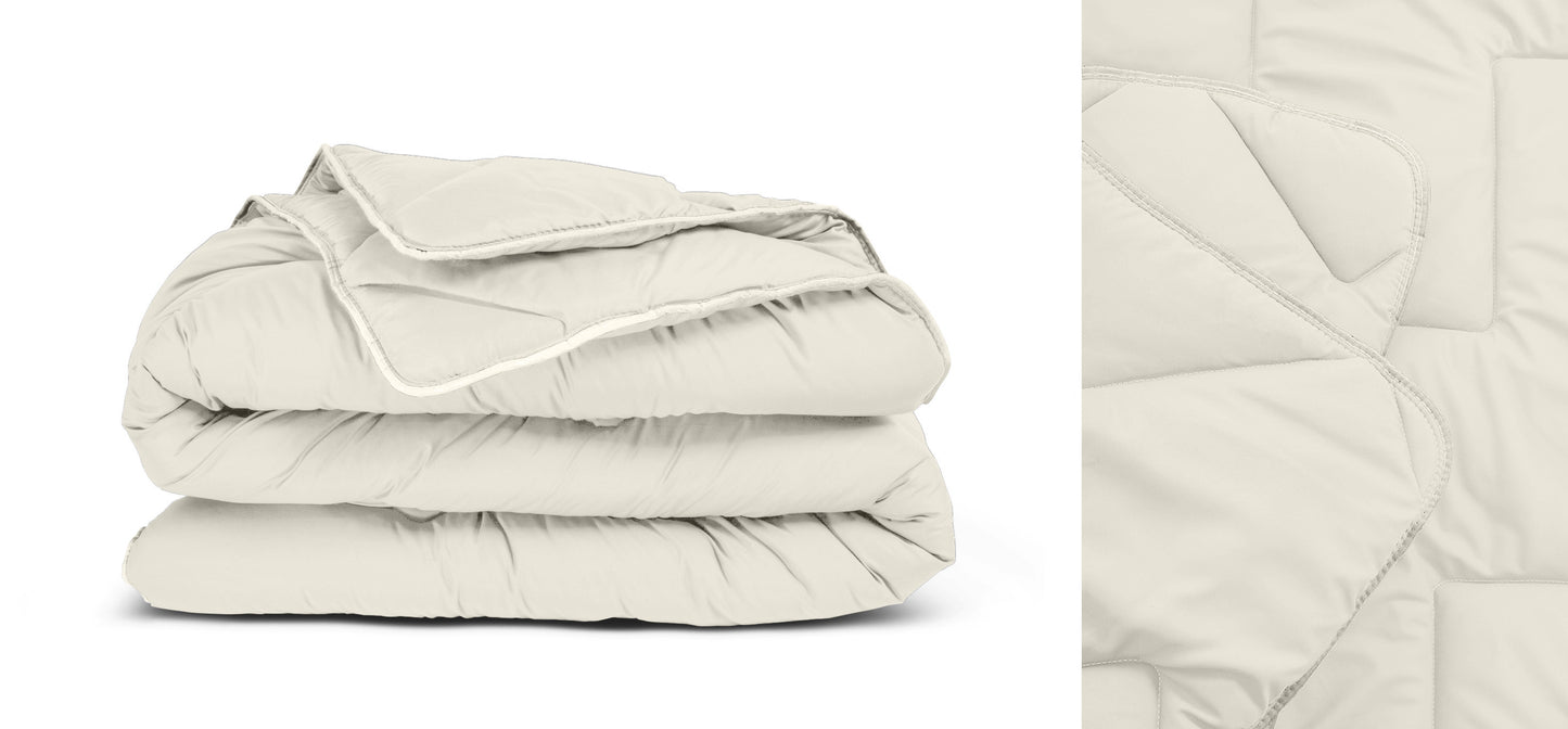 All-in one lazy dekbed Creme - Dekbed en overtrek in 1 - Lichtgewicht - Trendy kleuren