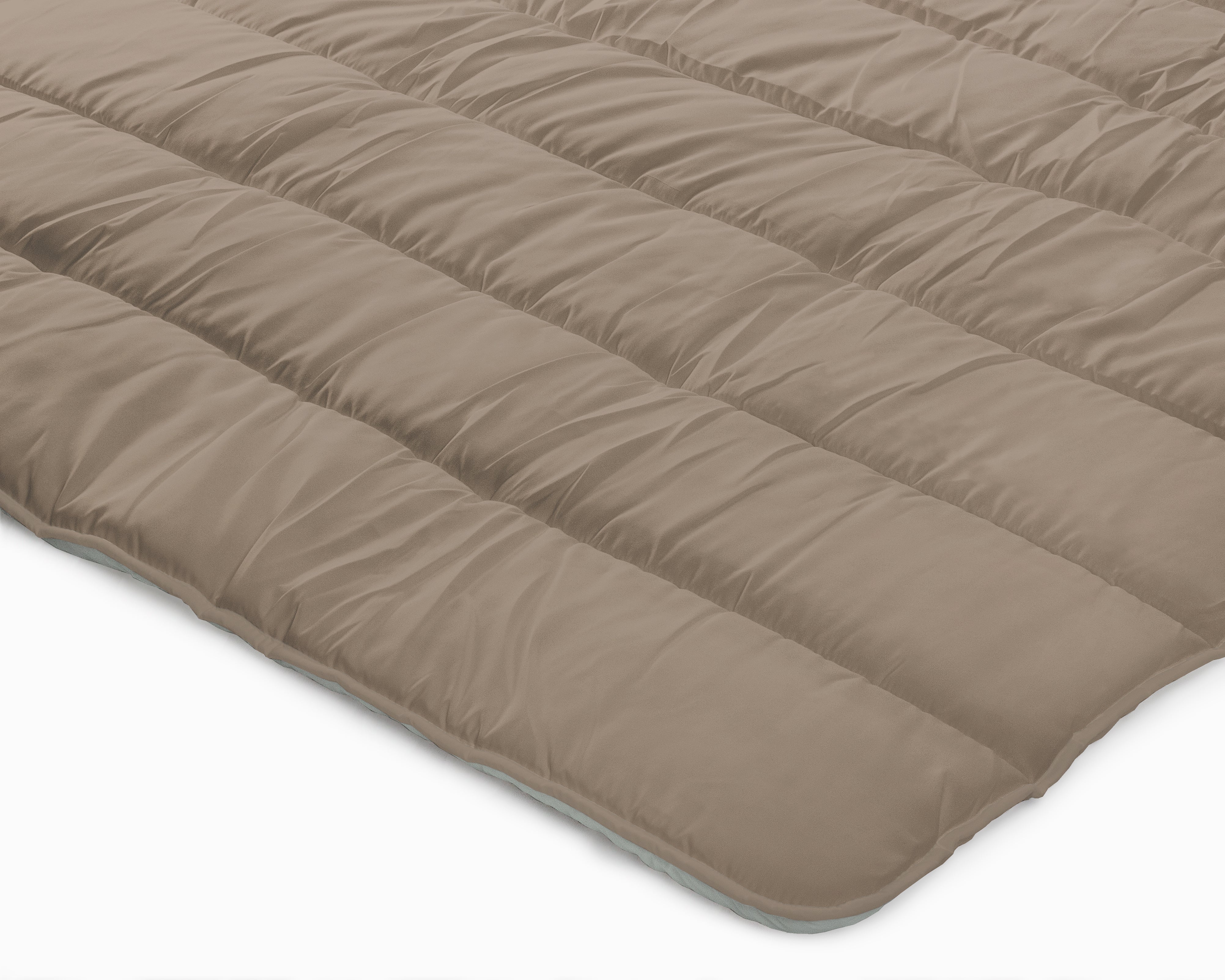 All-in one lazy dekbed Foggy/Teak - Dekbed en overtrek in 1 - Lichtgewicht - Trendy kleuren