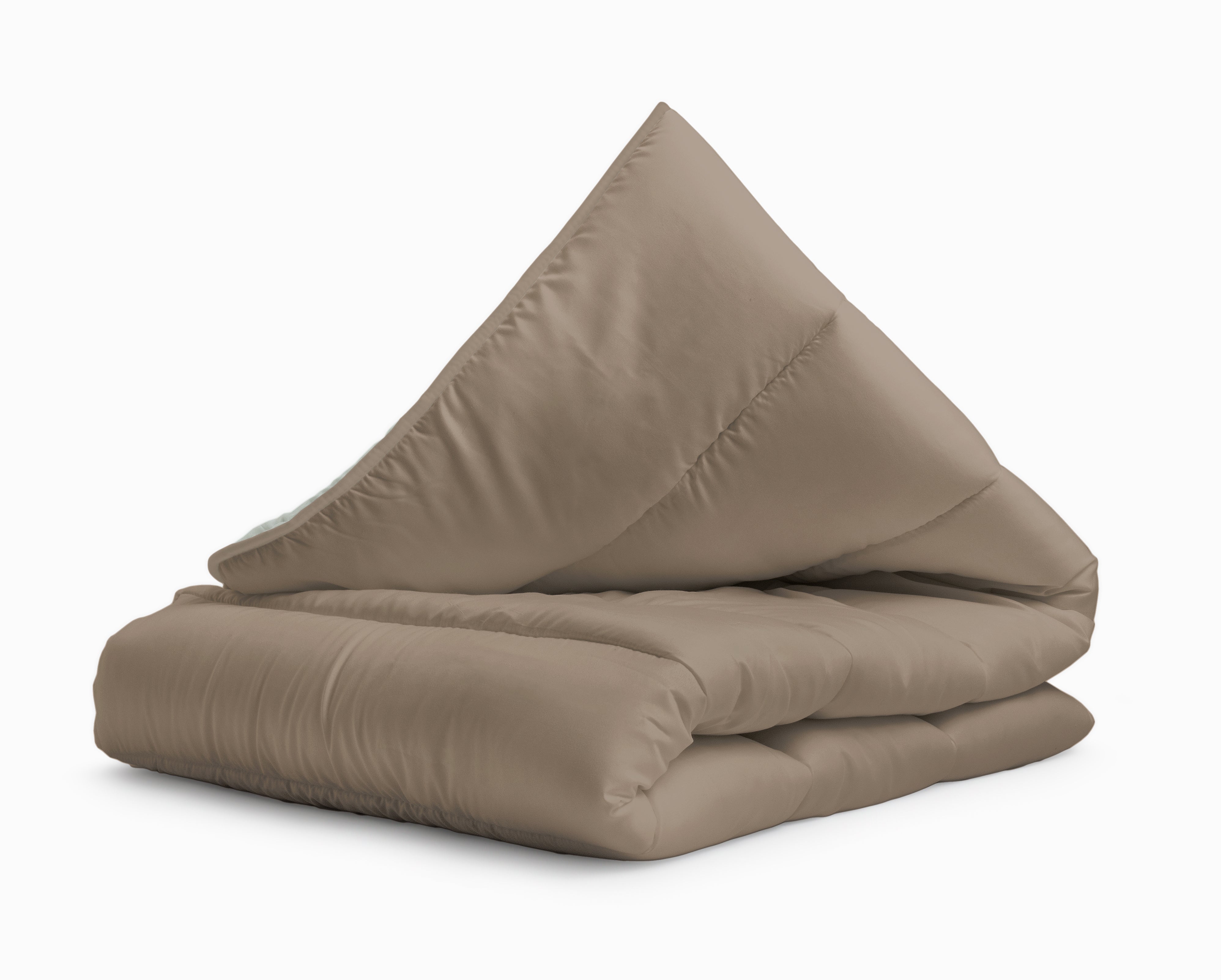 All-in one lazy dekbed Foggy/Teak - Dekbed en overtrek in 1 - Lichtgewicht - Trendy kleuren
