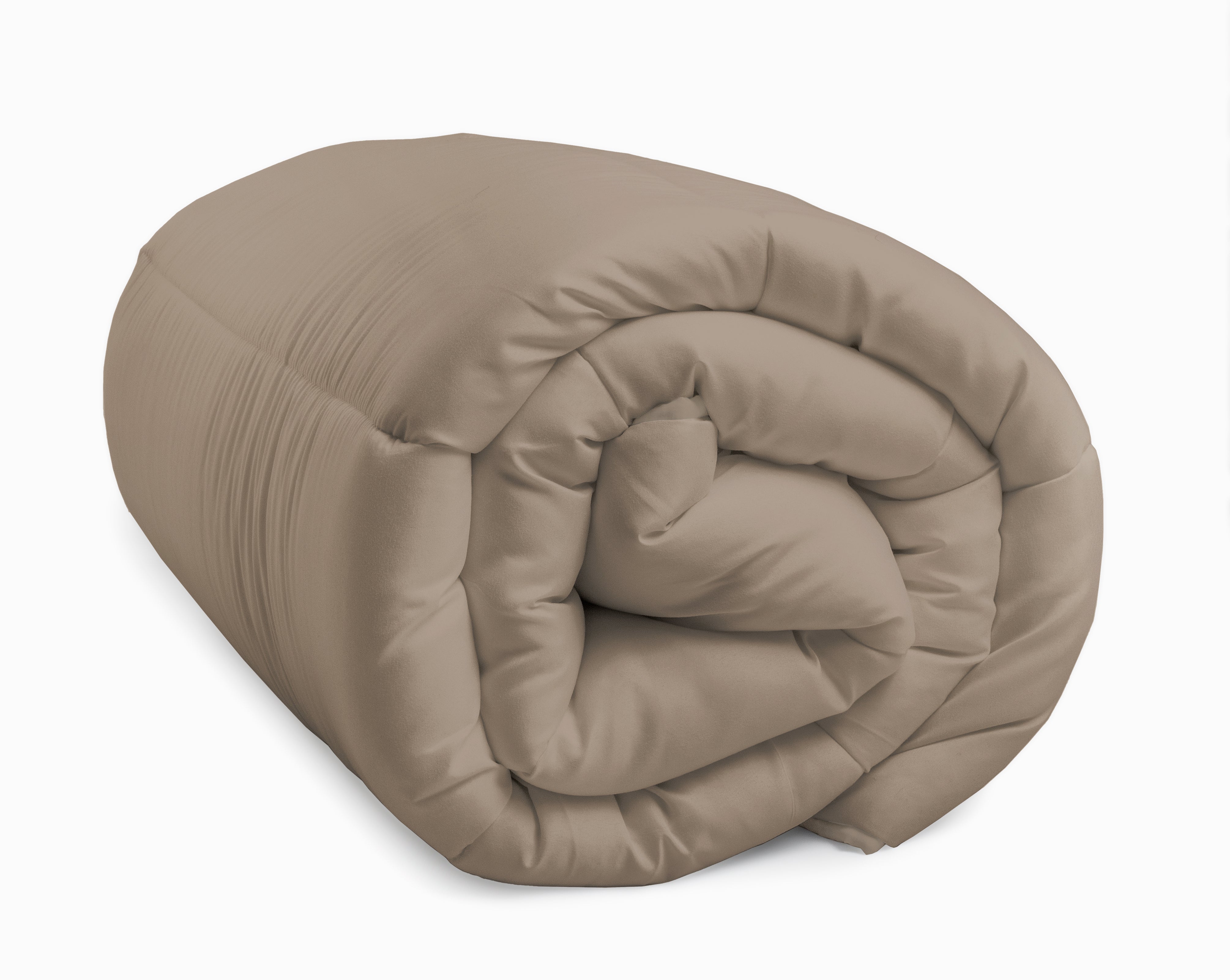 All-in one lazy dekbed Foggy/Teak - Dekbed en overtrek in 1 - Lichtgewicht - Trendy kleuren