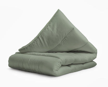 All-in one lazy dekbed Groen - Dekbed en overtrek in 1 - Lichtgewicht - Trendy kleuren