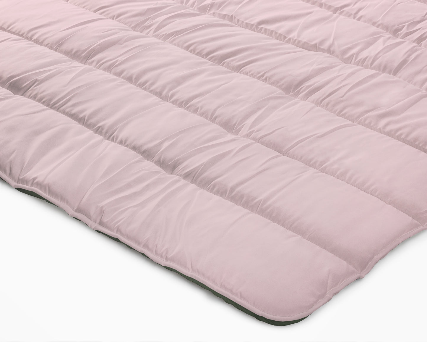 All-in one lazy dekbed Groen/Roze - Dekbed en overtrek in 1 - Lichtgewicht - Trendy kleuren