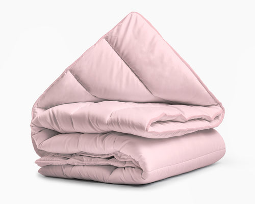 All-in one lazy dekbed Roze - Dekbed en overtrek in 1 - Lichtgewicht - Trendy kleuren