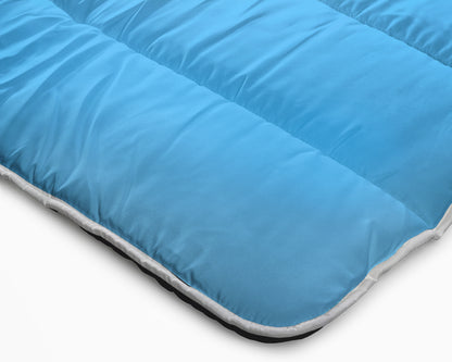 All-in one lazy dekbed Zwart/Blauw - Dekbed en overtrek in 1 - Lichtgewicht - Trendy kleuren