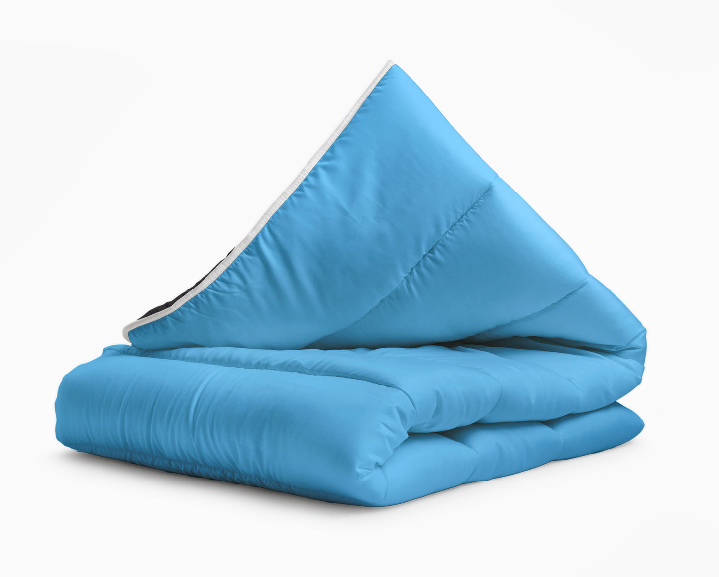 All-in one lazy dekbed Zwart/Blauw - Dekbed en overtrek in 1 - Lichtgewicht - Trendy kleuren