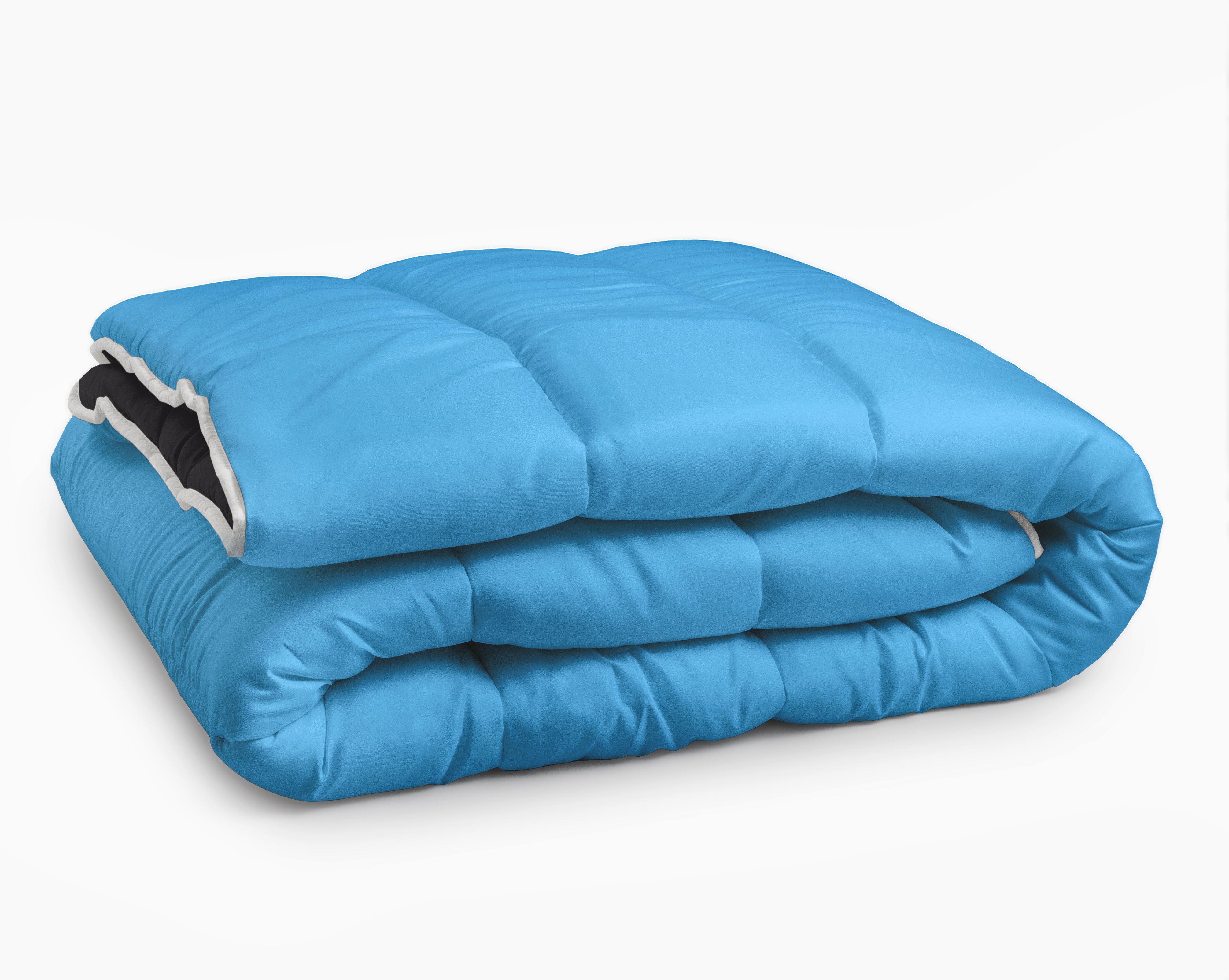 All-in-one lazy duvet Black/Blue - Duvet and cover in 1 - Lightweight - Trendy colours