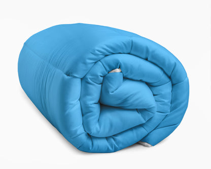 All-in one lazy dekbed Zwart/Blauw - Dekbed en overtrek in 1 - Lichtgewicht - Trendy kleuren