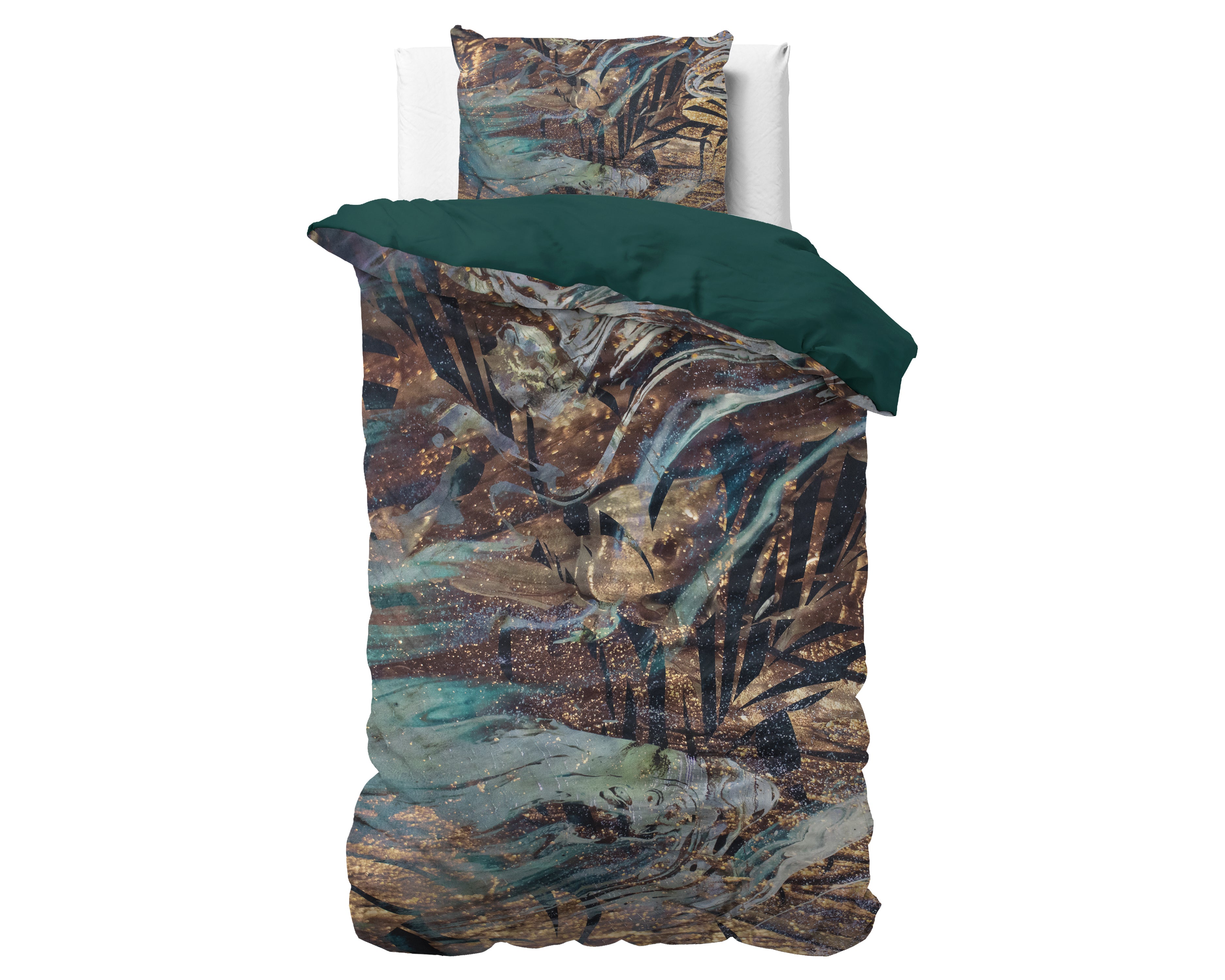 Apollo Taupe Duvet Cover - Luxury Satin - High Quality - Trendy Prints