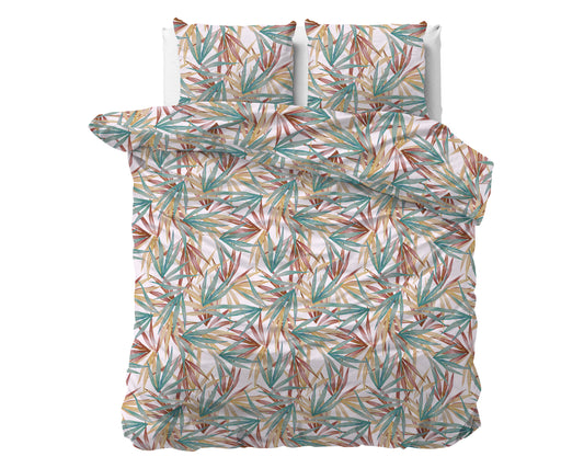 Aster Multi Dekbedovertrek - Luxe Satijn - Hoge kwaliteit - Trendy prints