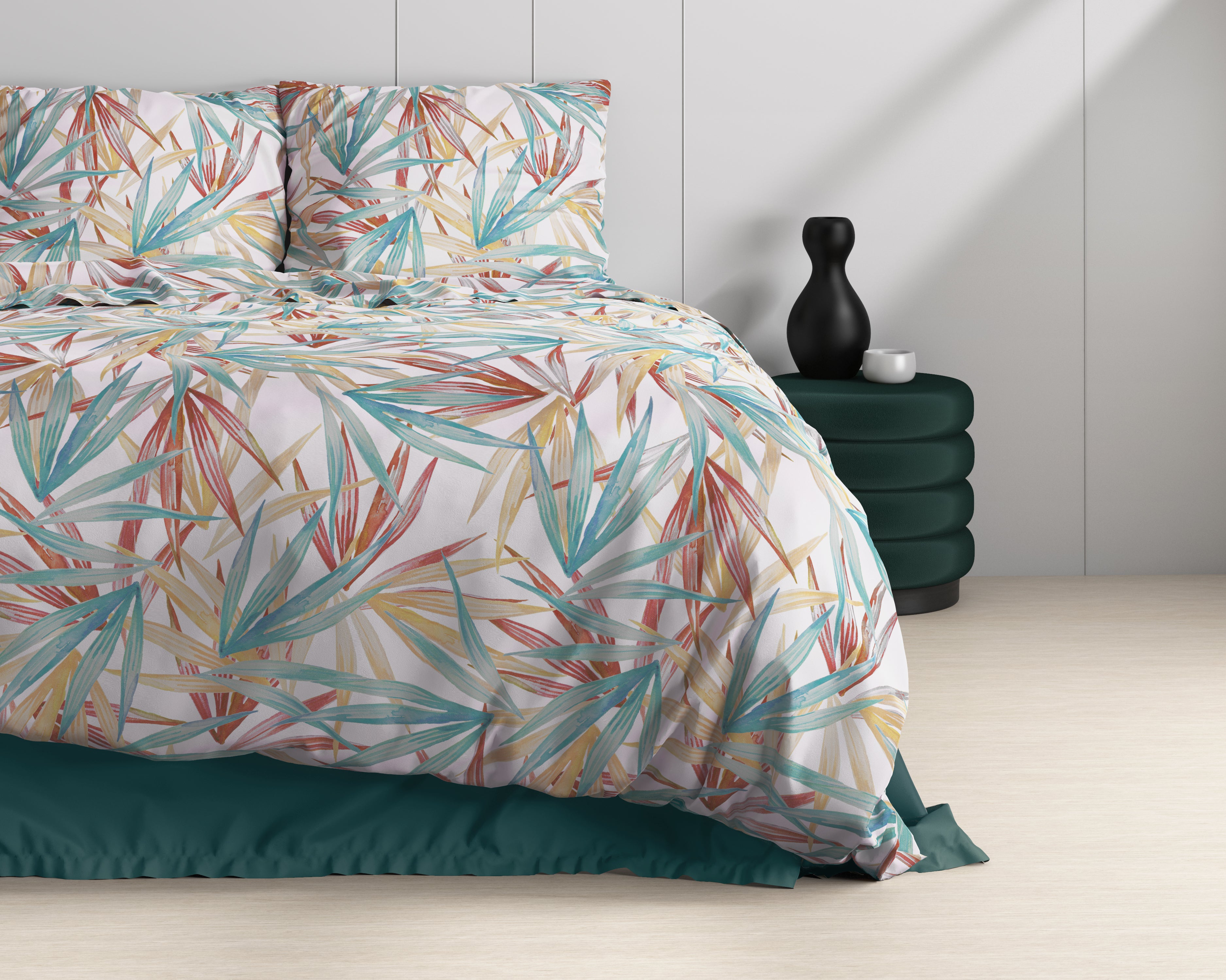 Aster Multi Dekbedovertrek - Luxe Satijn - Hoge kwaliteit - Trendy prints