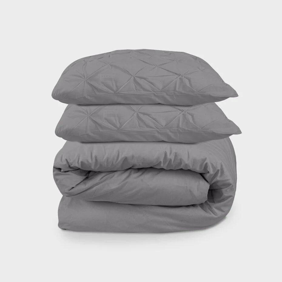 Augustine Grey Duvet Cover - Luxury &amp; Elegance