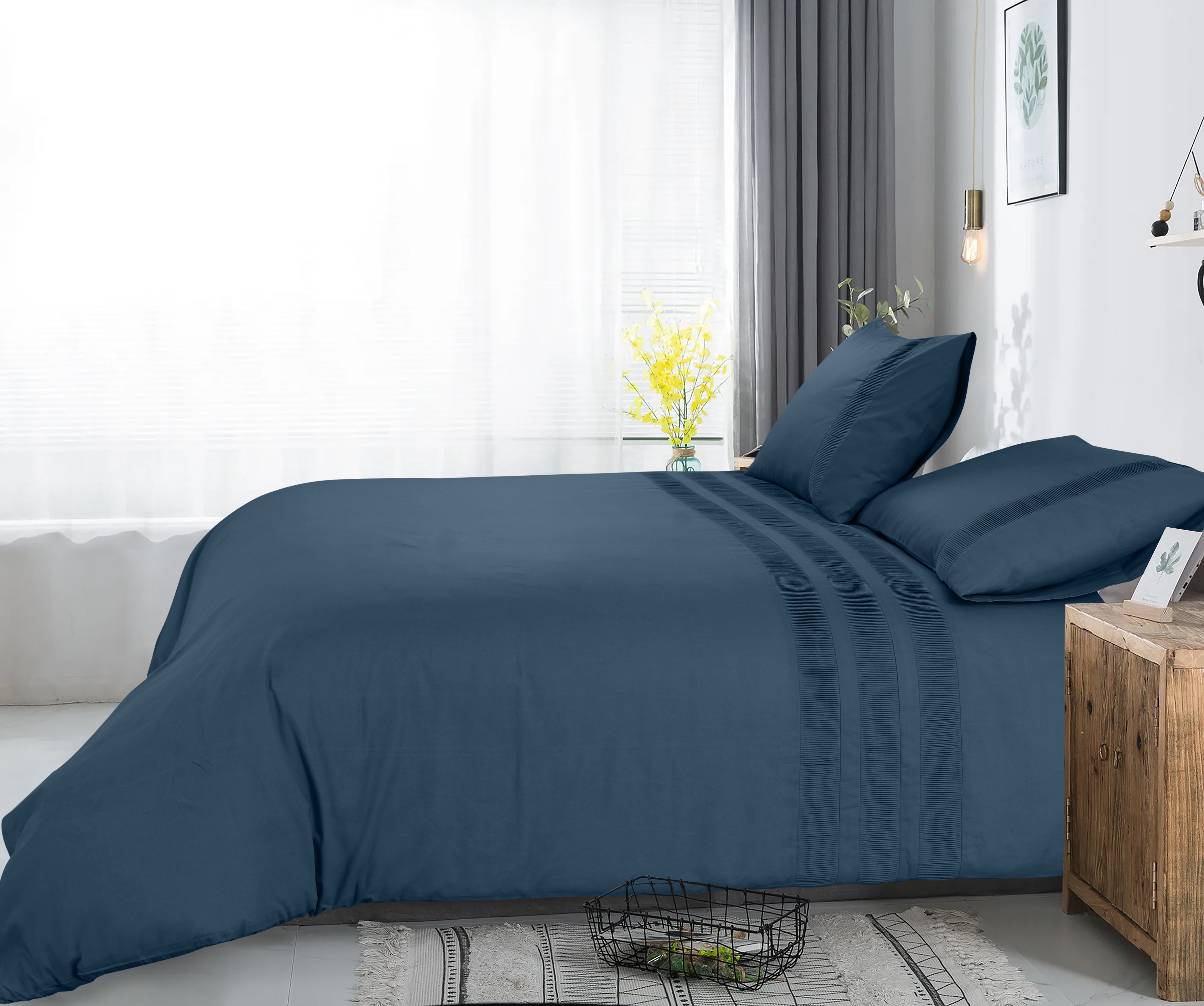 Bali Dekbedovertrek Blauw - Luxe Design - Super zacht geweven - Luxe verpakt