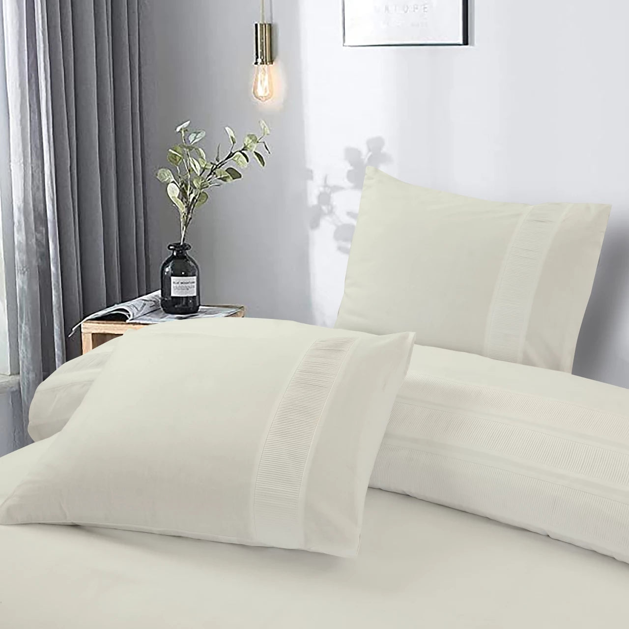 Bali Dekbedovertrek Creme - 100% Katoen