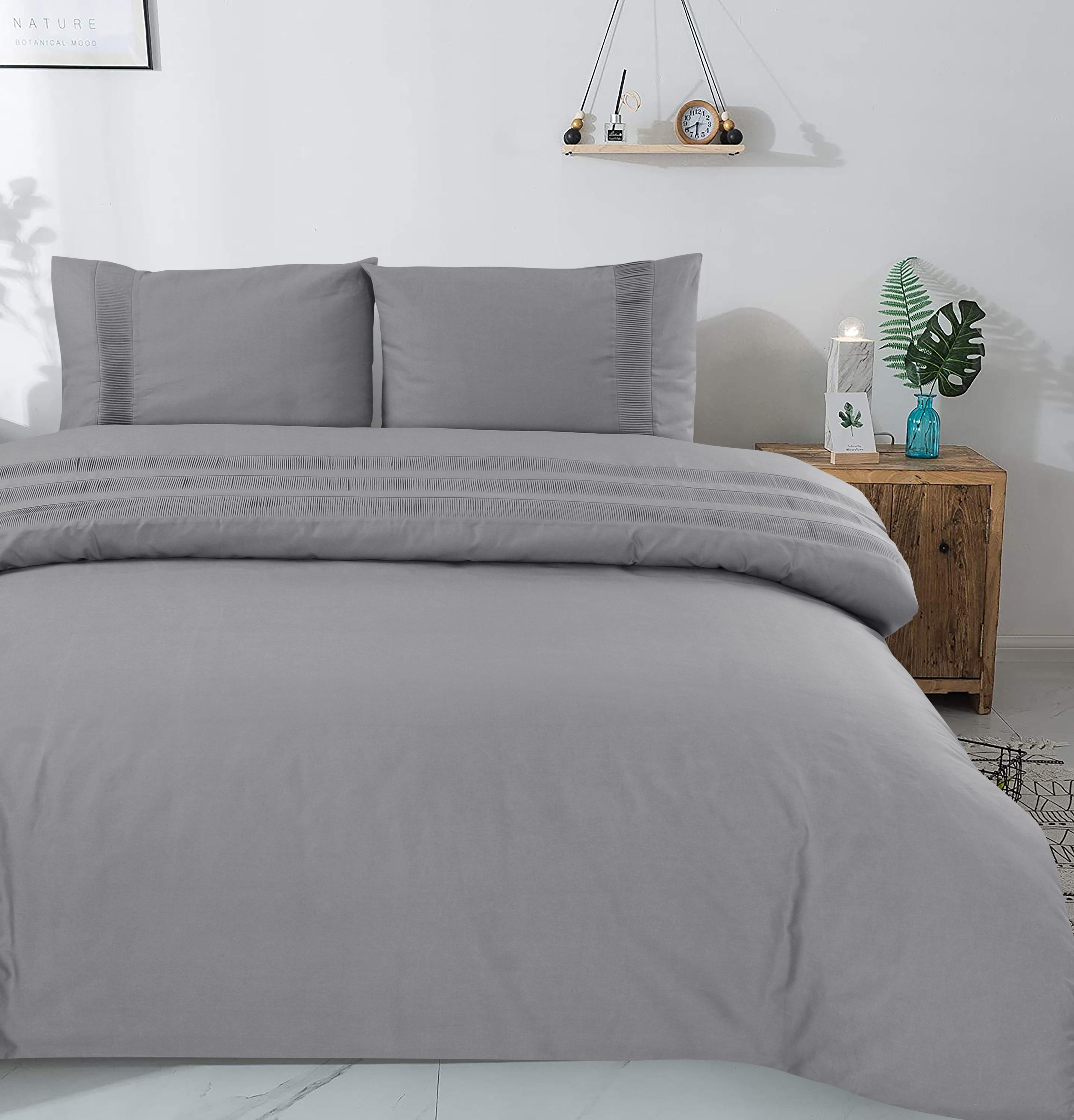 Bali Dekbedovertrek Grijs - 100% Katoen