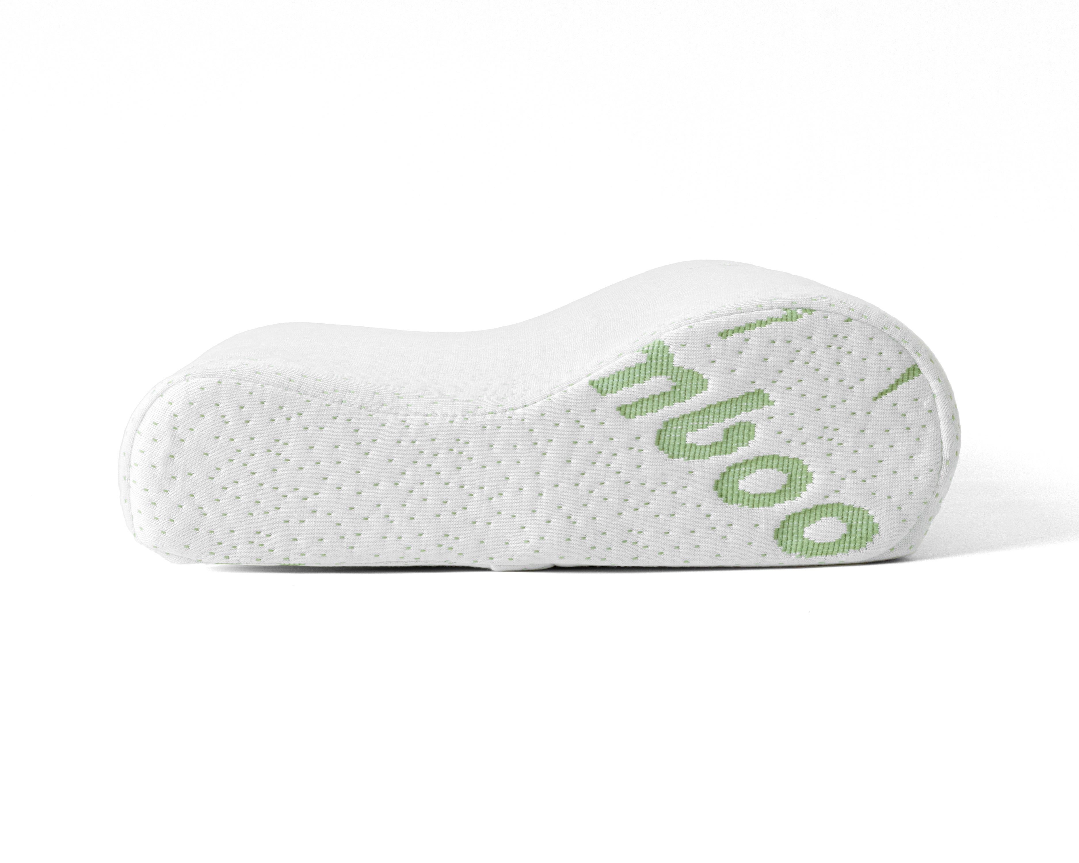 Bamboo Neck Support Pillow 50 x 30 - Treated with Bamboo - Natural Fibers - Pressure-relieving Memory Foam