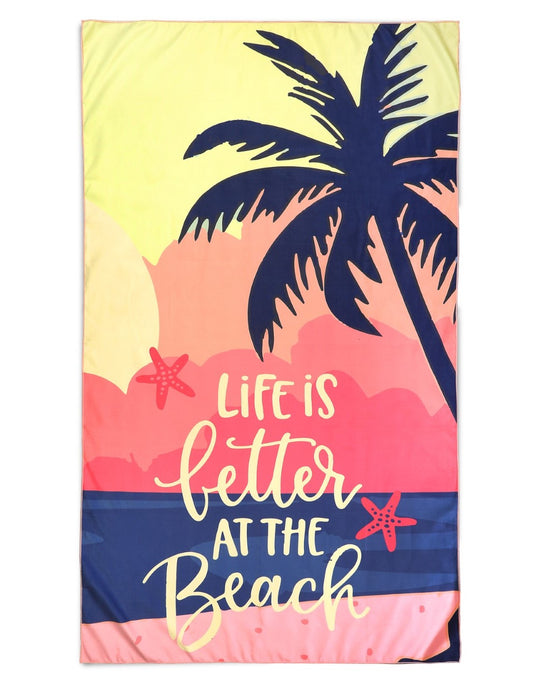 Sandy Beach Strandlaken Beach Life - 180 x 200 cm - Multikleurig