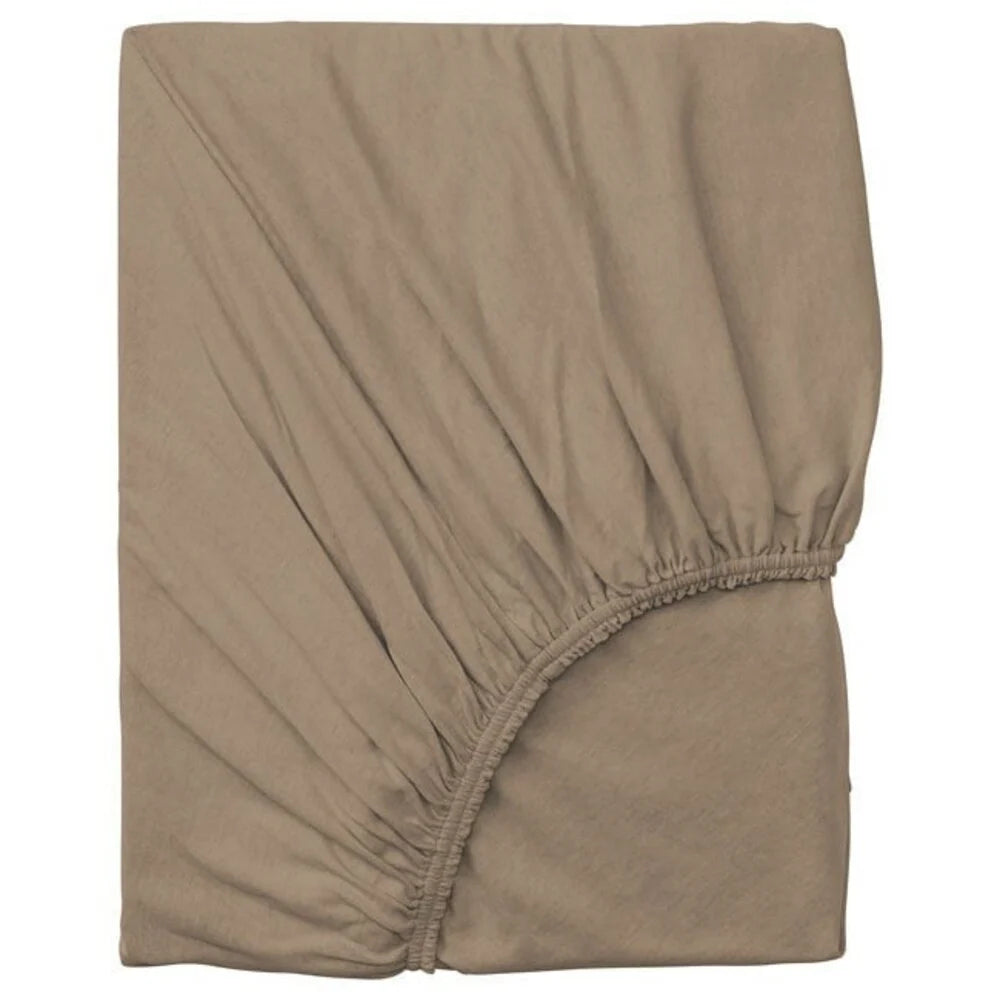 Katoenen Hoeslaken Taupe – Luxe Comfort & Duurzaamheid