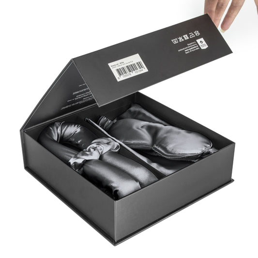 Beauty Set 4-delig Antraciet - Geschikt voor alle haartypes - Helpt tegen oogrimpels - Krult je haar zonder hitte