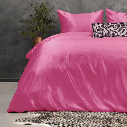 Beauty Skin Care Dekbedovertrek Fel Roze - Haar- en huidverzorgend - Uni design - Luxe uitstraling