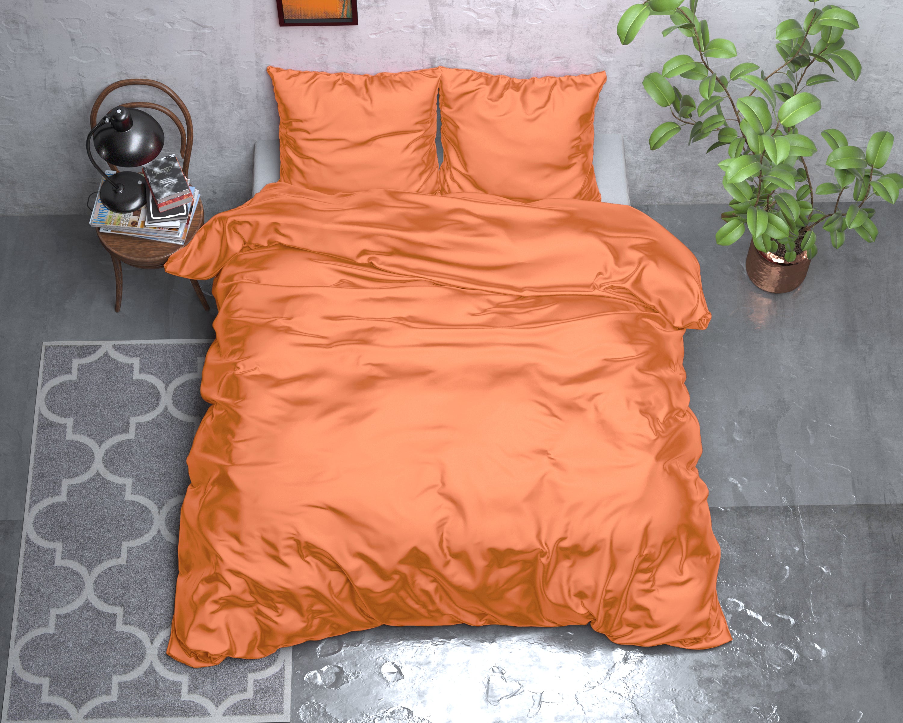 Beauty Skin Care Pastel Oranje Dekbedovertrek