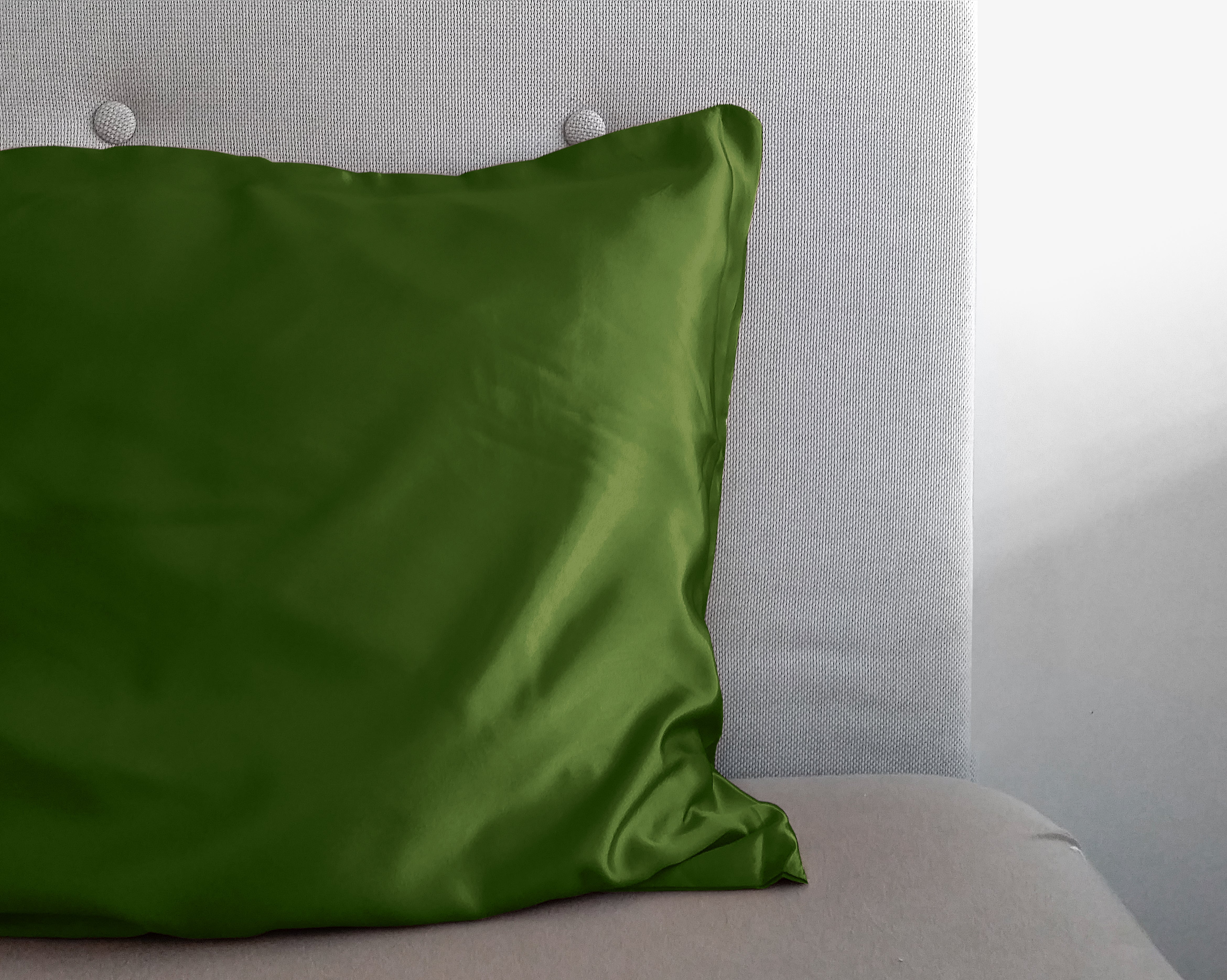 Beauty Skin Care Kussensloop Groen - Anti haar slijtage - Haarsalon product - Glanssatijn