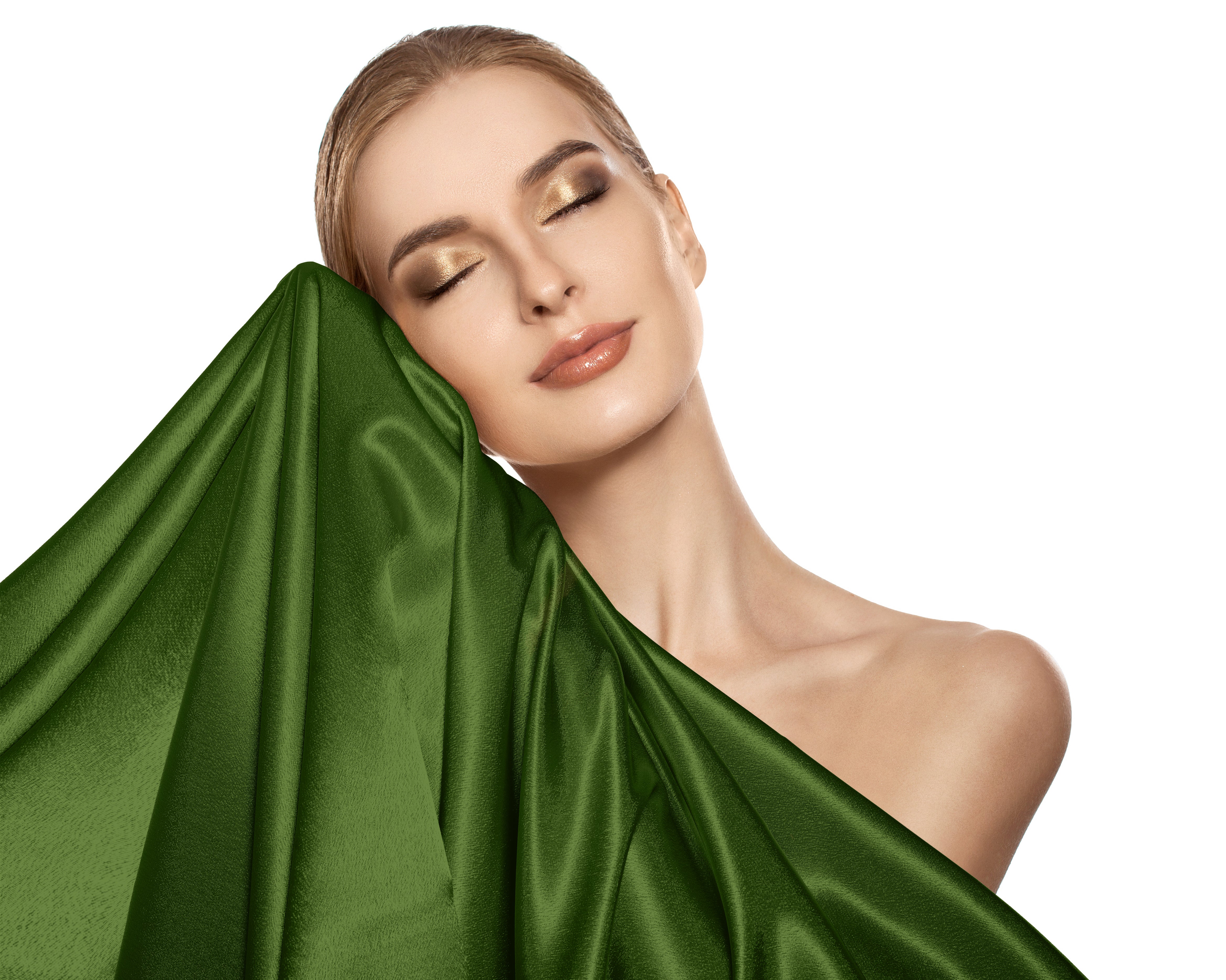 Beauty Skin Care Kussensloop Groen - Anti haar slijtage - Haarsalon product - Glanssatijn