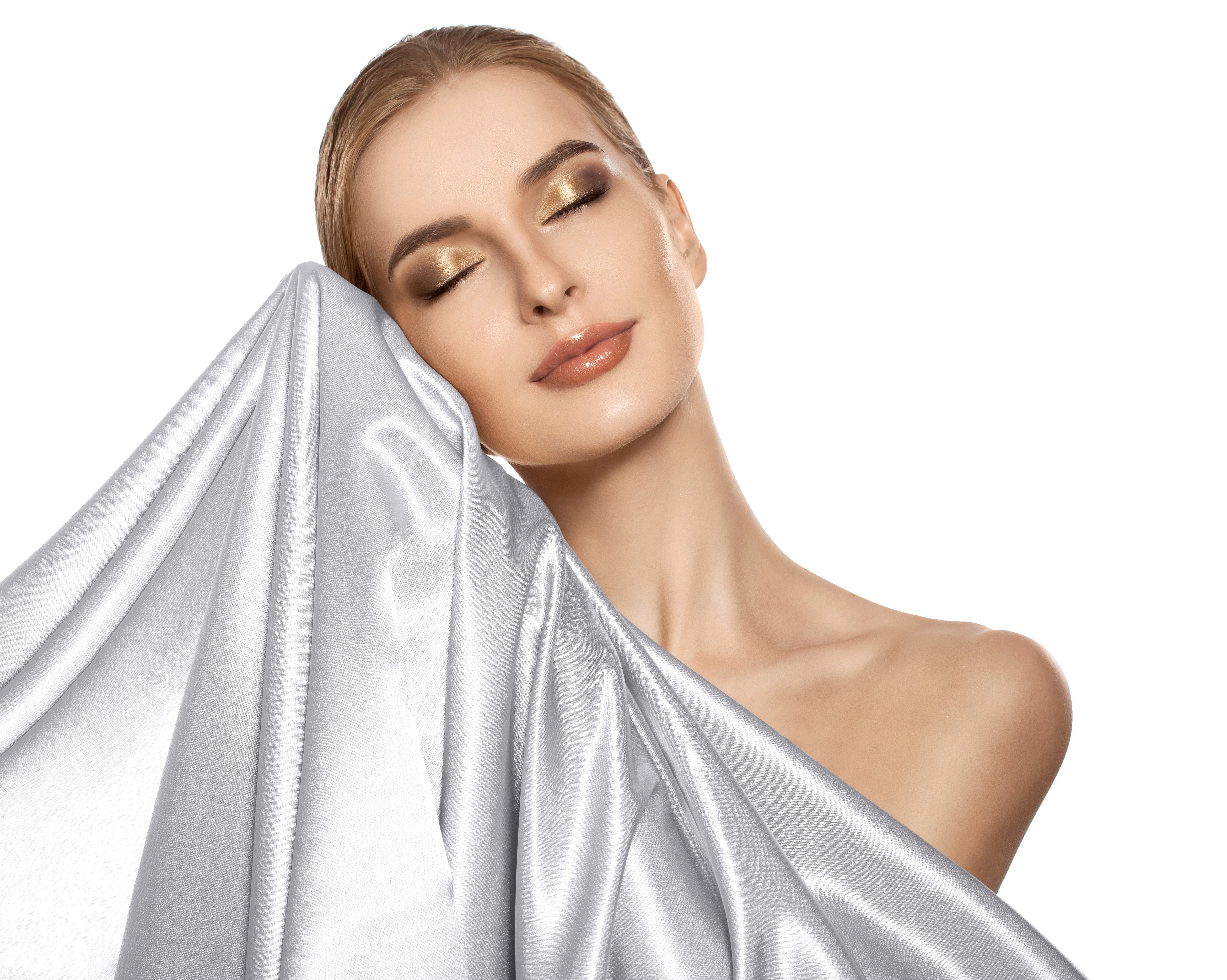 Beauty Skin Care Kussensloop Wit - Anti haar slijtage - Haarsalon product - Glanssatijn