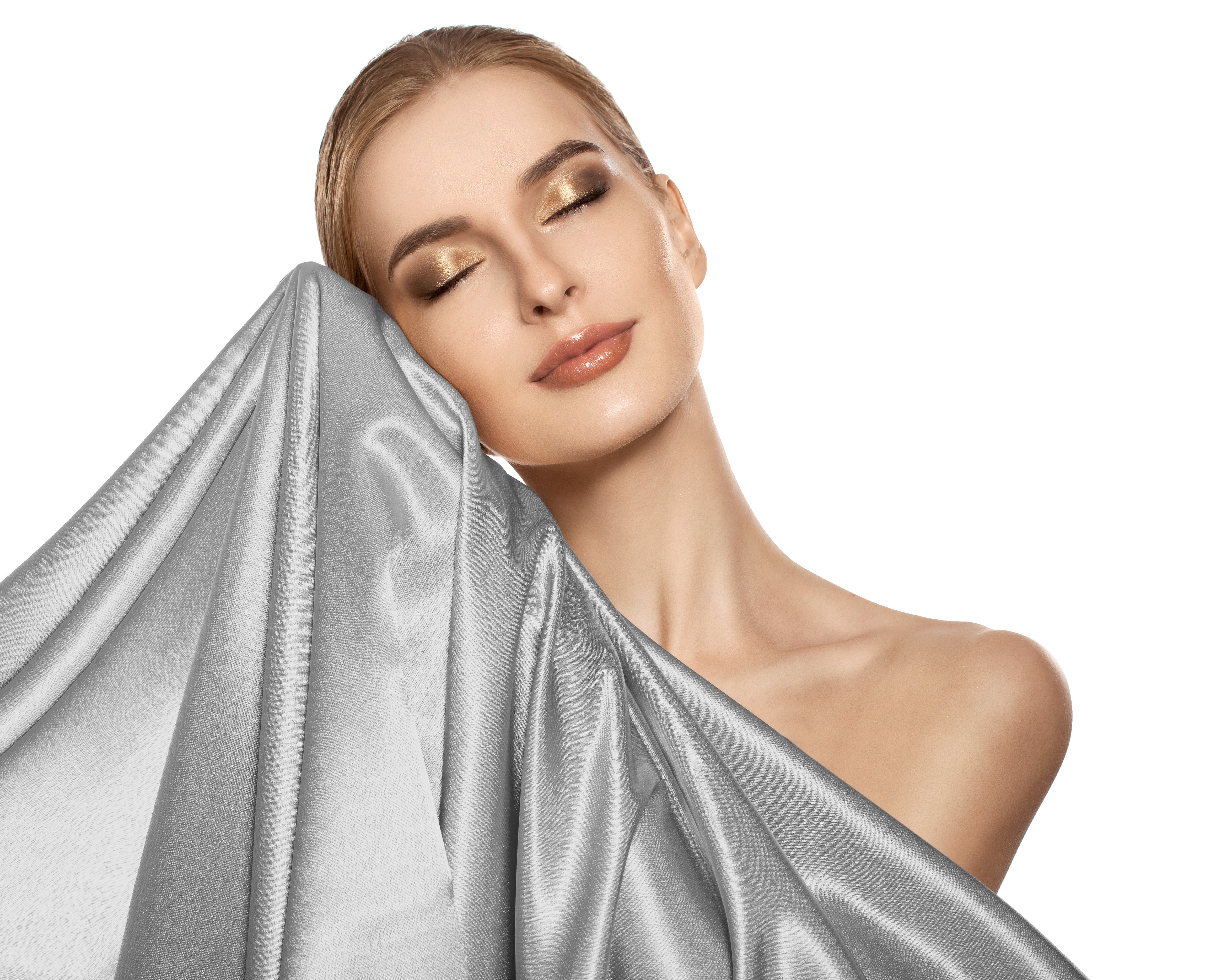 Beauty Skin Care Kussensloop Zilver - Anti haar slijtage - Haarsalon product - Glanssatijn