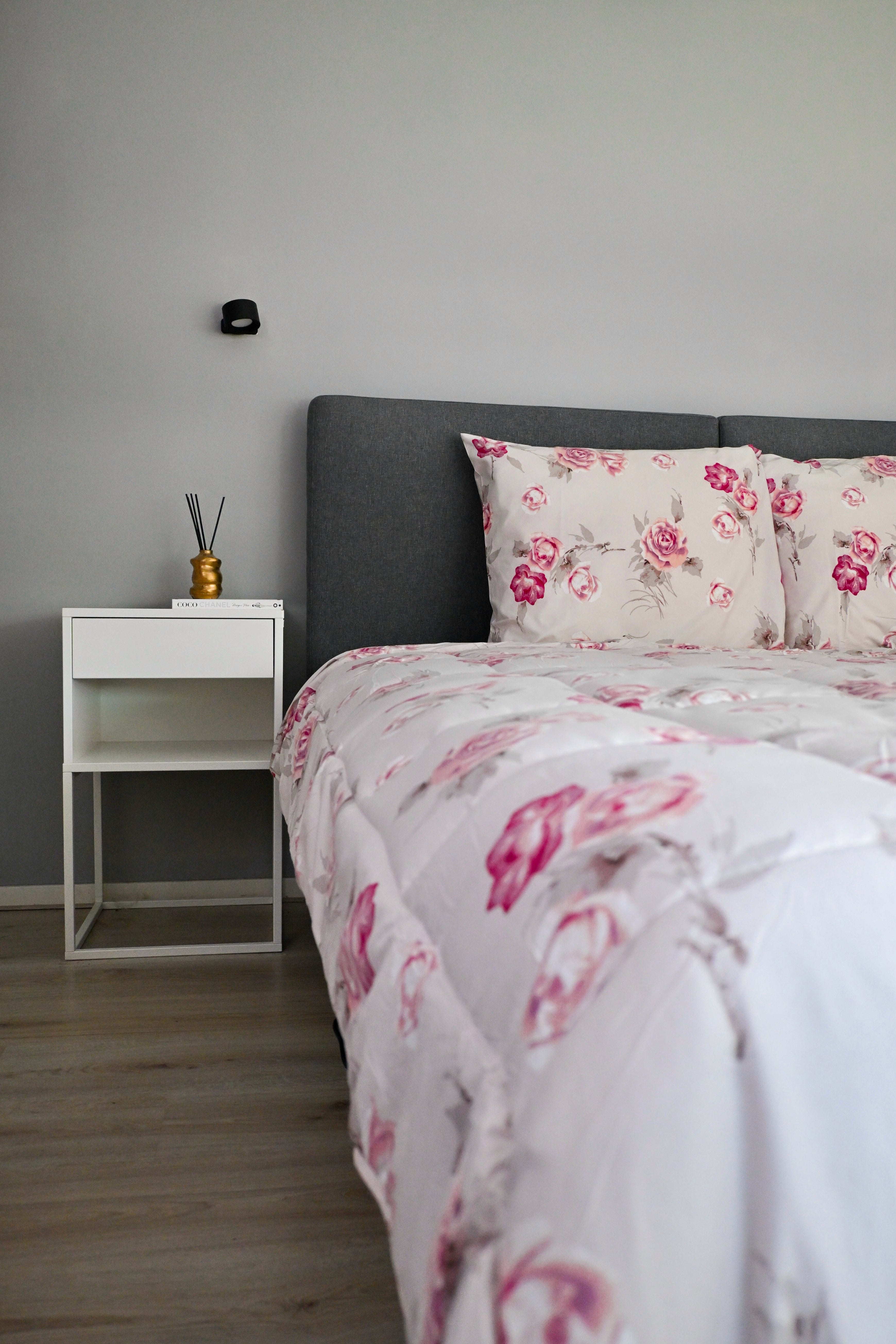 All-in One Lazy Dekbed Flowers Diamond Pink - Dekbed met kussenslopen