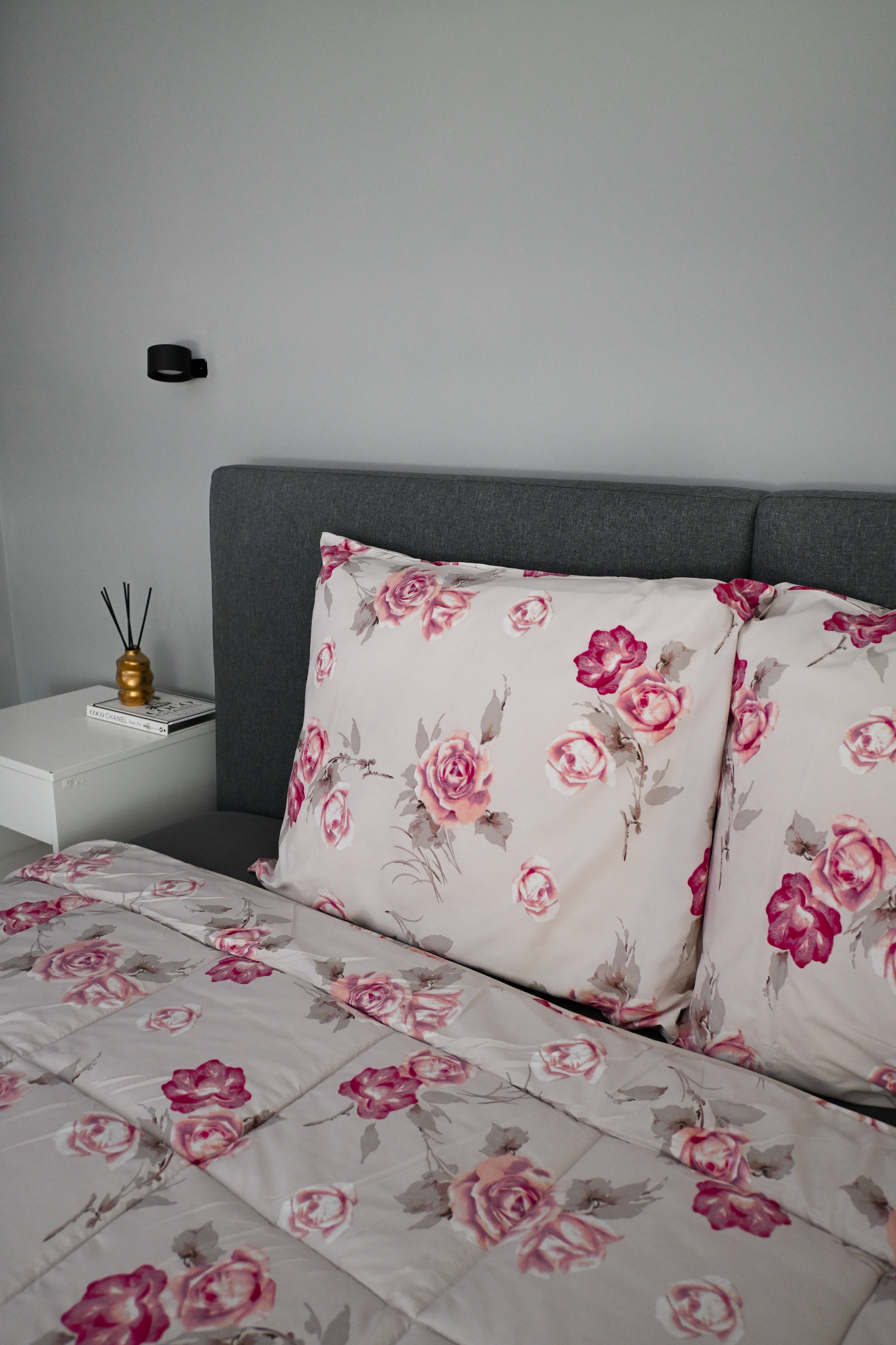 All-in One Lazy Dekbed Flowers Diamond Pink - Dekbed met kussenslopen