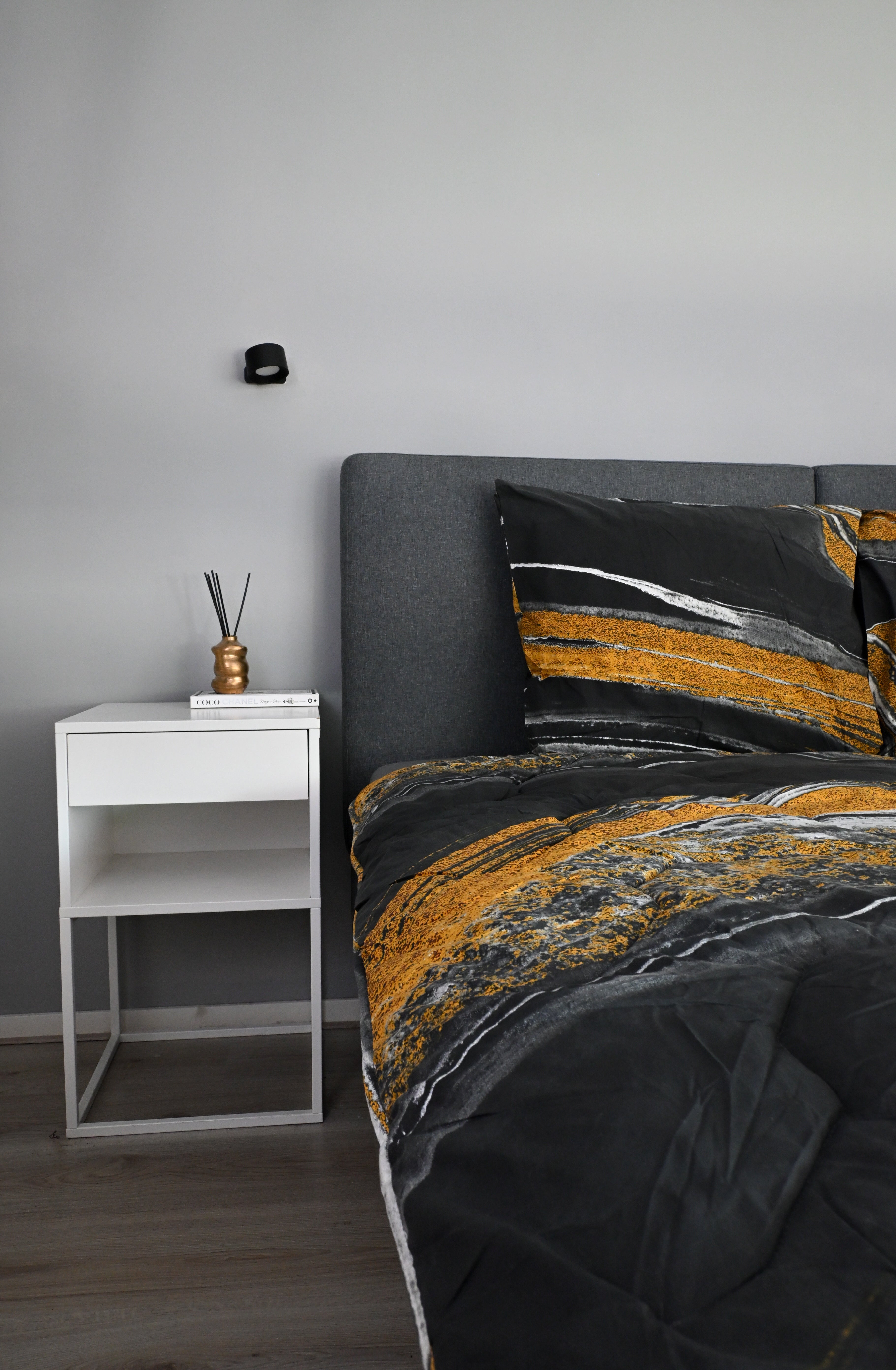 Bedrukt Dekbed Marble Black Gold - All Year - Easy Dekbed