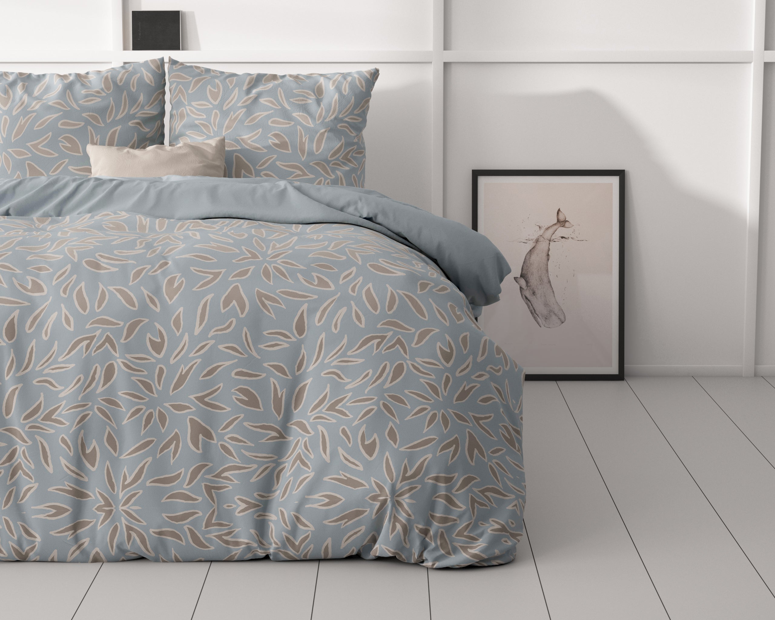 Belia Blauw Dekbedovertrek