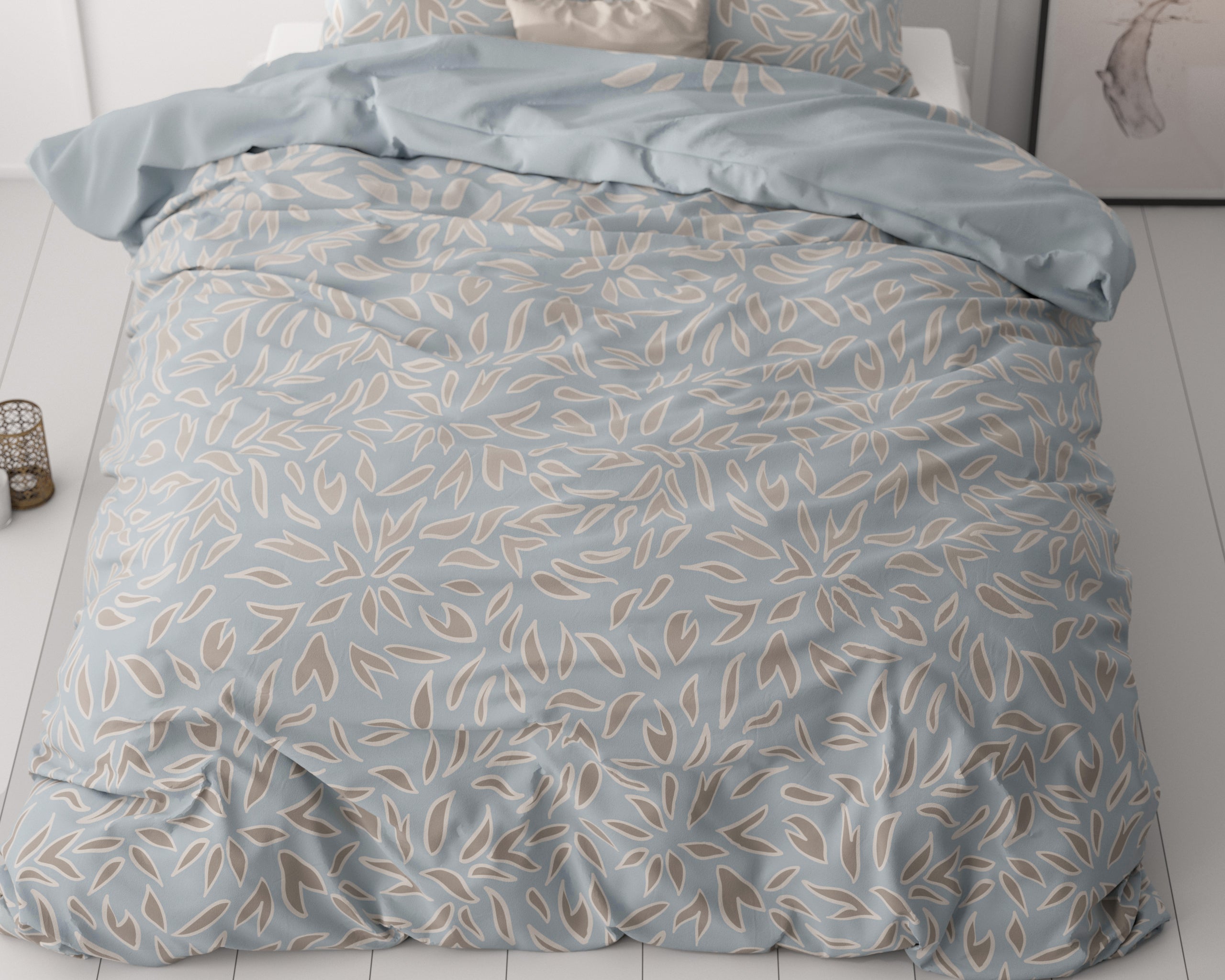 Belia Blauw Dekbedovertrek