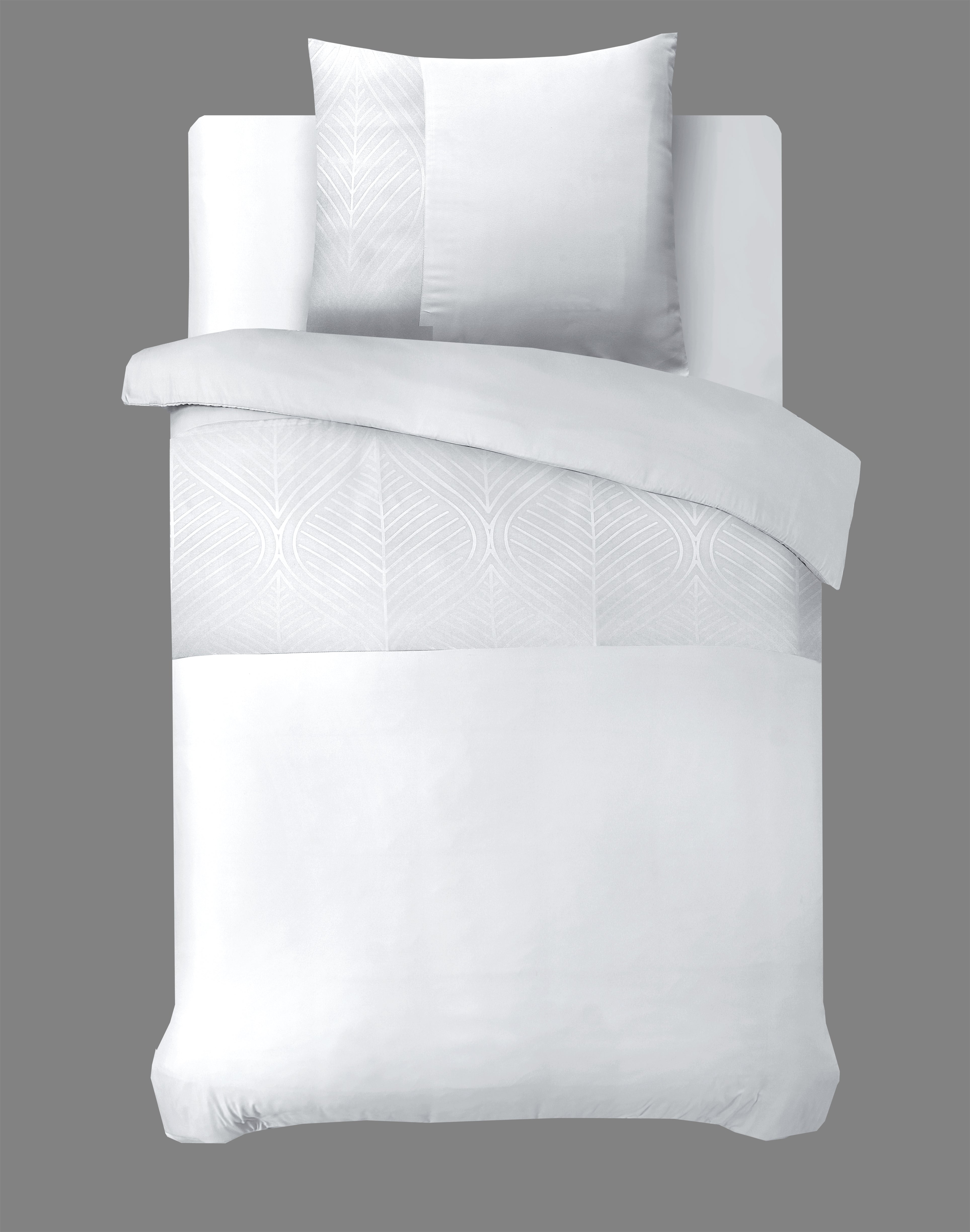 Berlin Duvet Cover White - Plain design - Deep print design - Easy to wash
