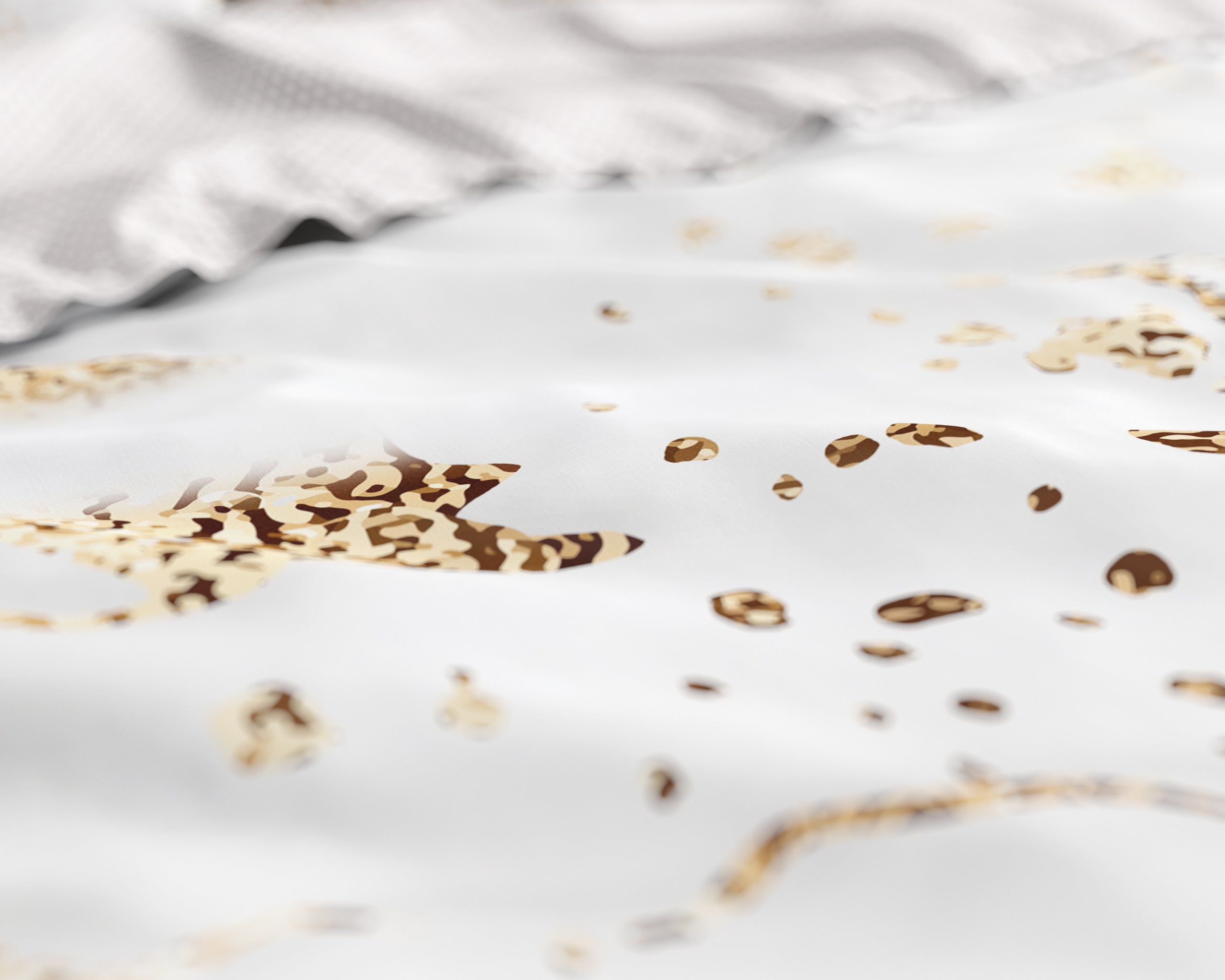 Bianco Dekbedovertrek Wit - Super zacht geweven - Luxe verpakt - Marble design