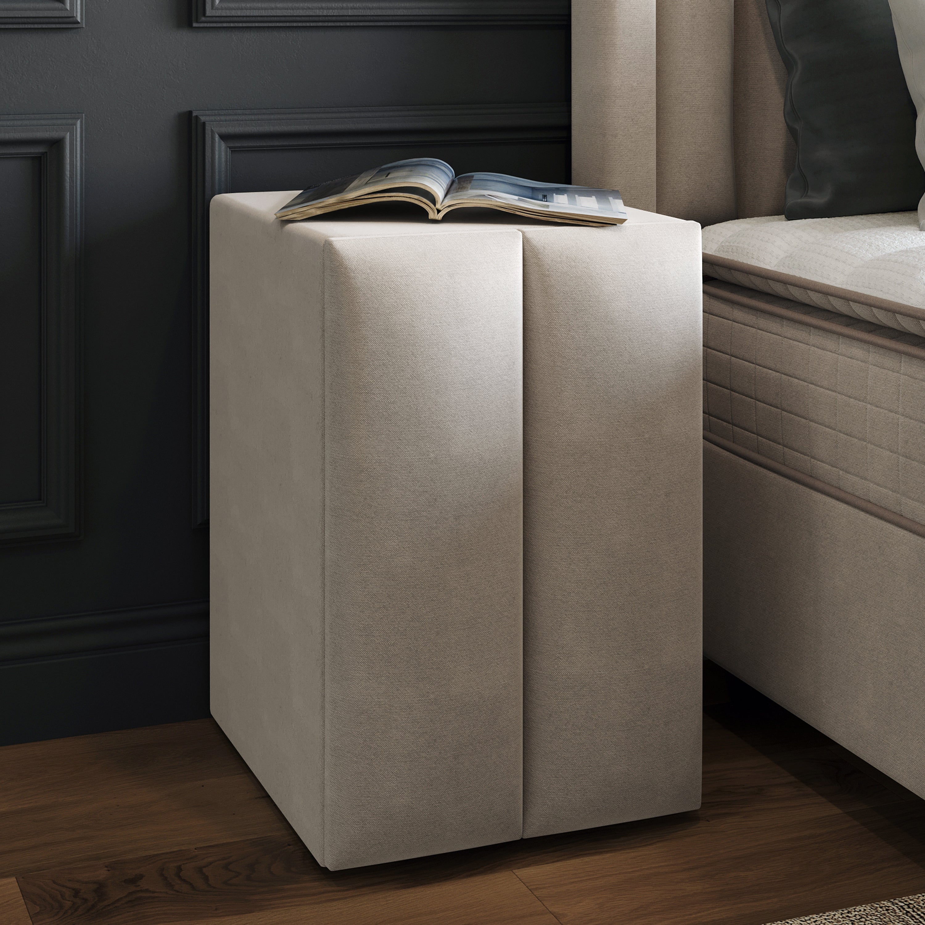 Blackpearl Boxspring Met Opbergruimte 90x200 Beige
