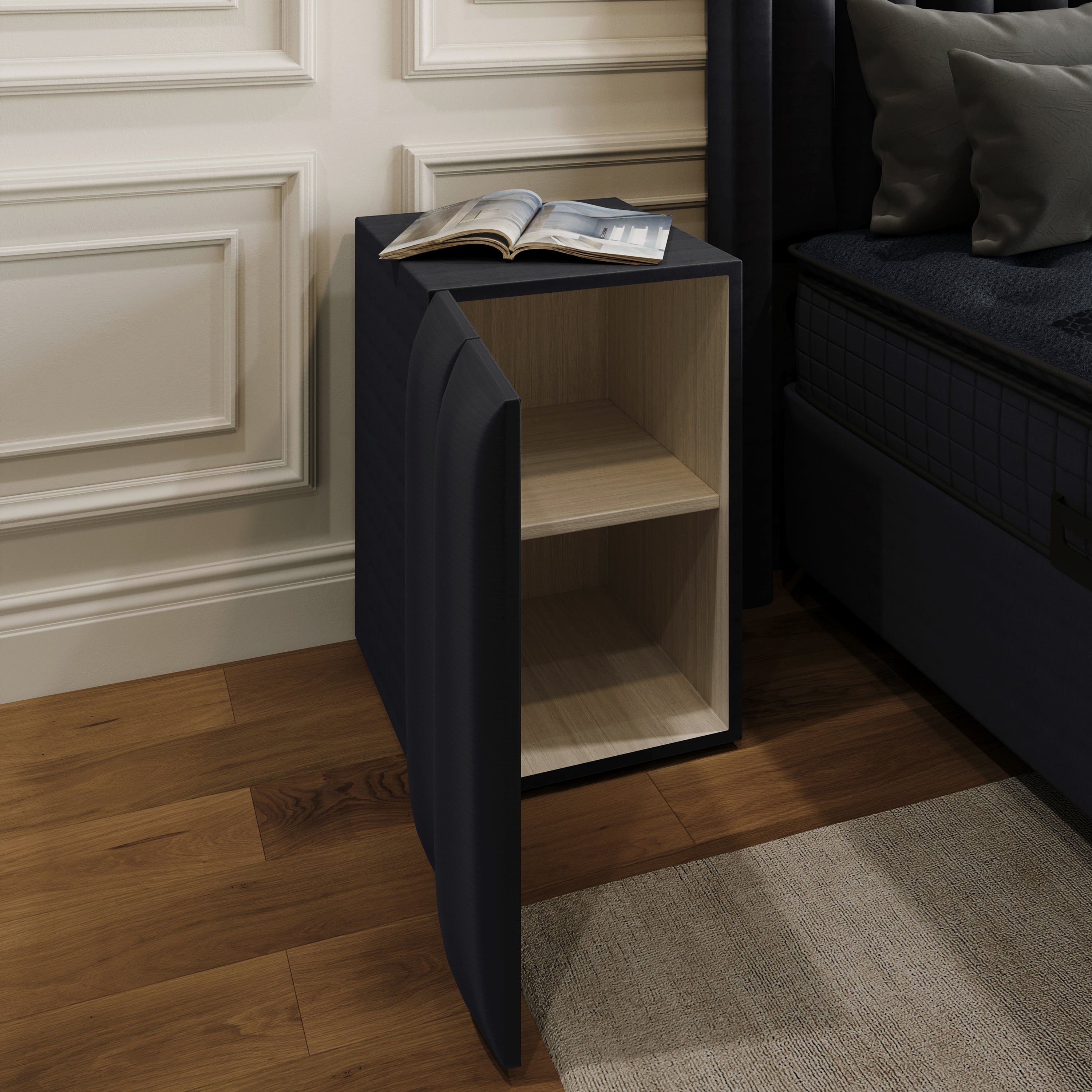Blackpearl Boxspring Met Opbergruimte Antraciet
